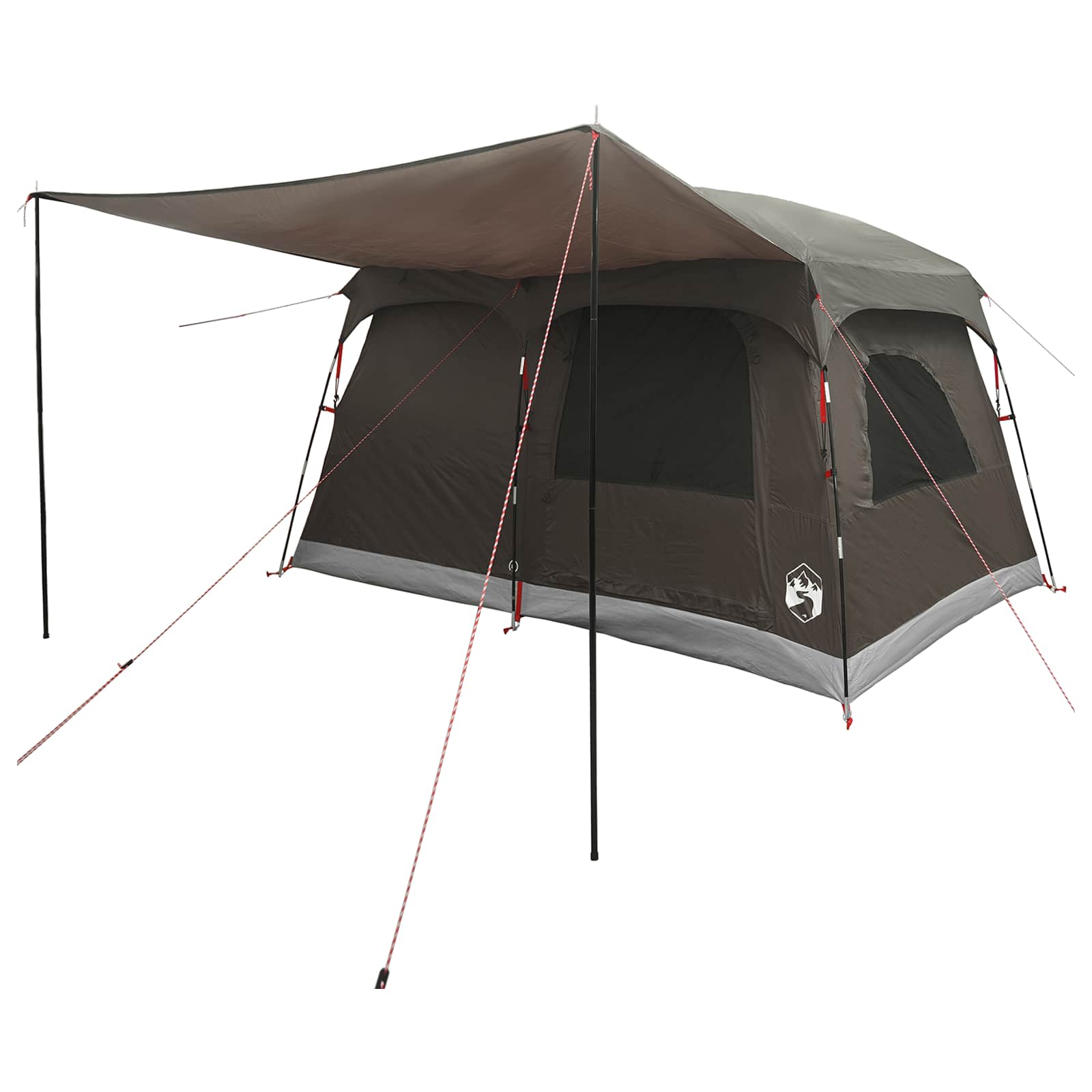 Tenda Familiare 8 persona Marrone Grigio Poliestere