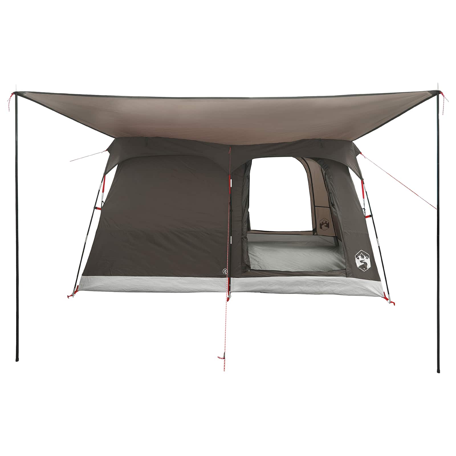 Tenda Familiare 8 persona Marrone Grigio Poliestere