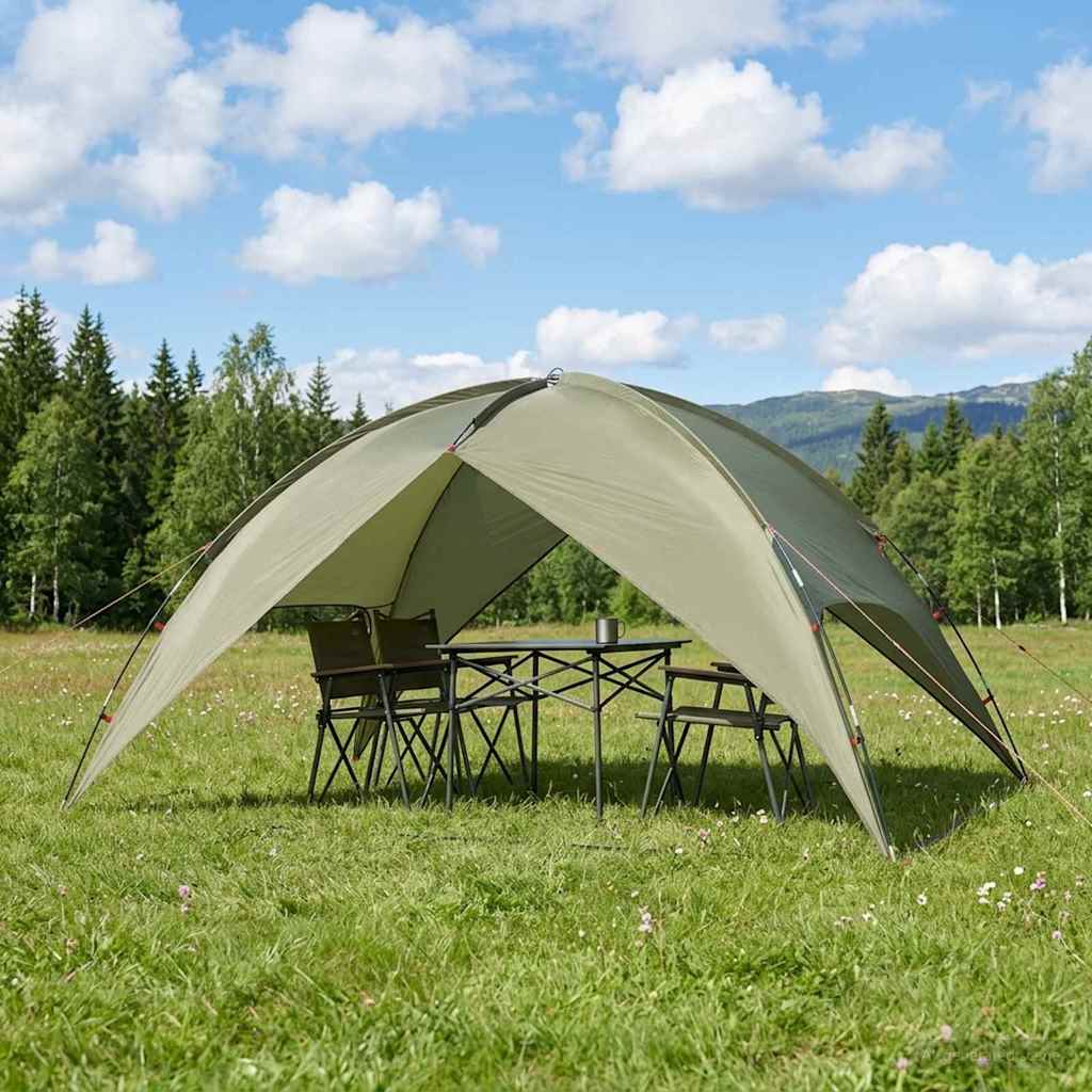 Tenda da campeggio con telo antipioggia impermeabile 5 persona