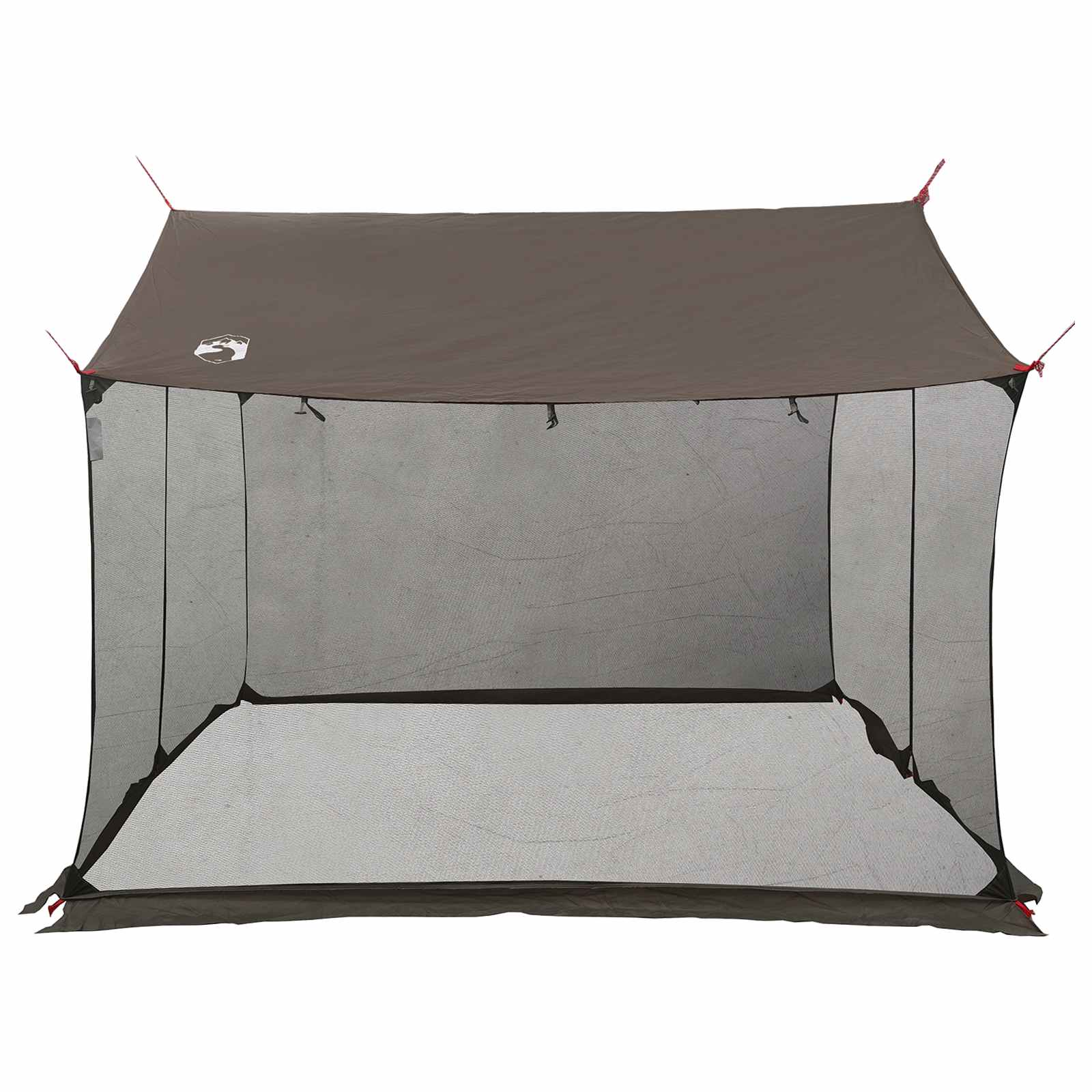 Telo da campeggio con pareti in rete Marrone Grigio