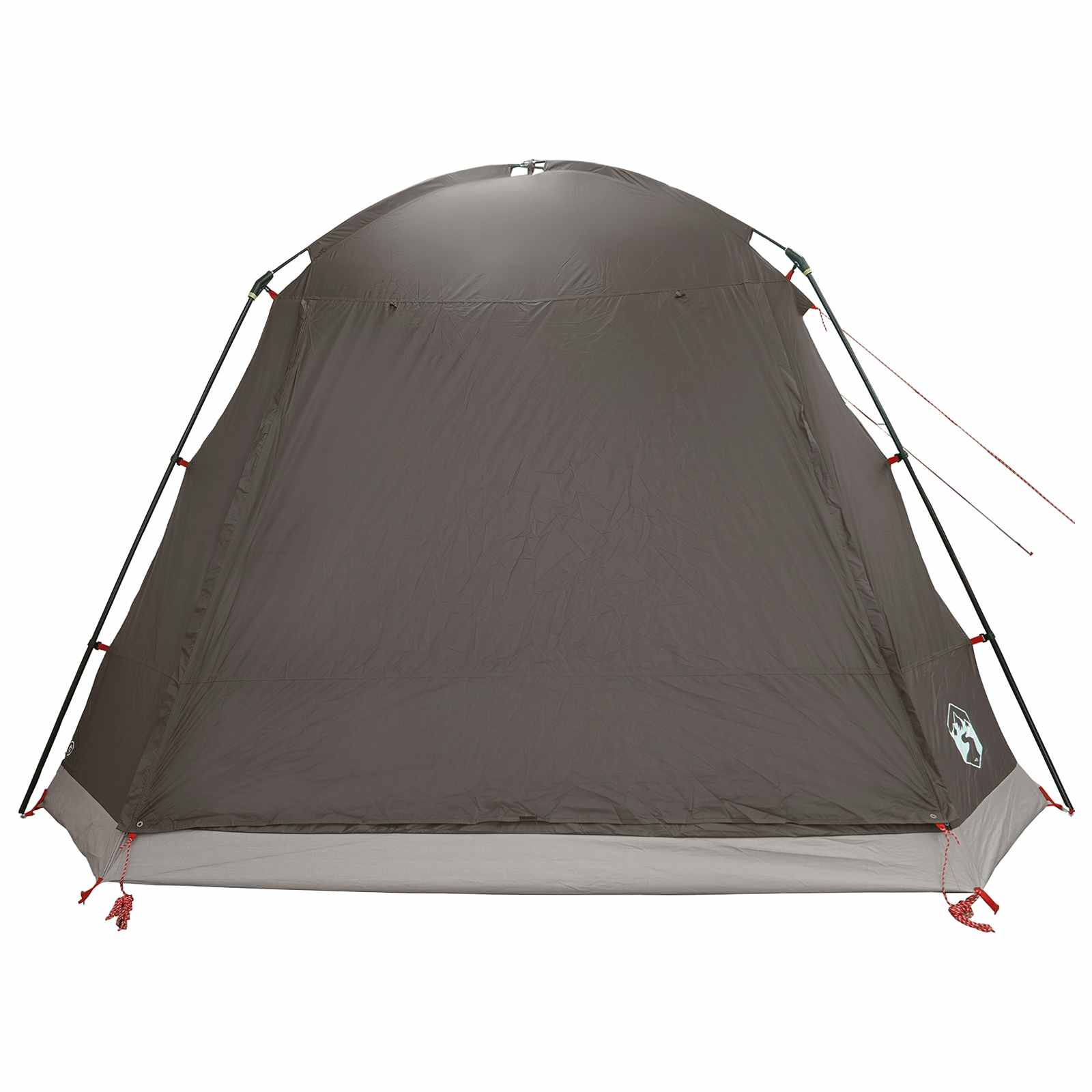 Tenda Capanna 12 persona Marrone grigio Poliestere e Acciaio