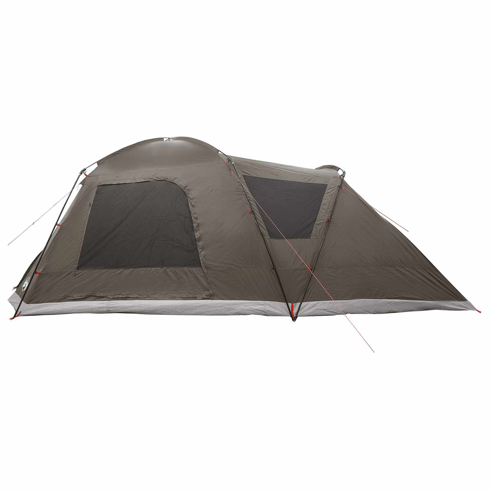 Tenda Capanna 12 persona Marrone grigio Poliestere e Acciaio