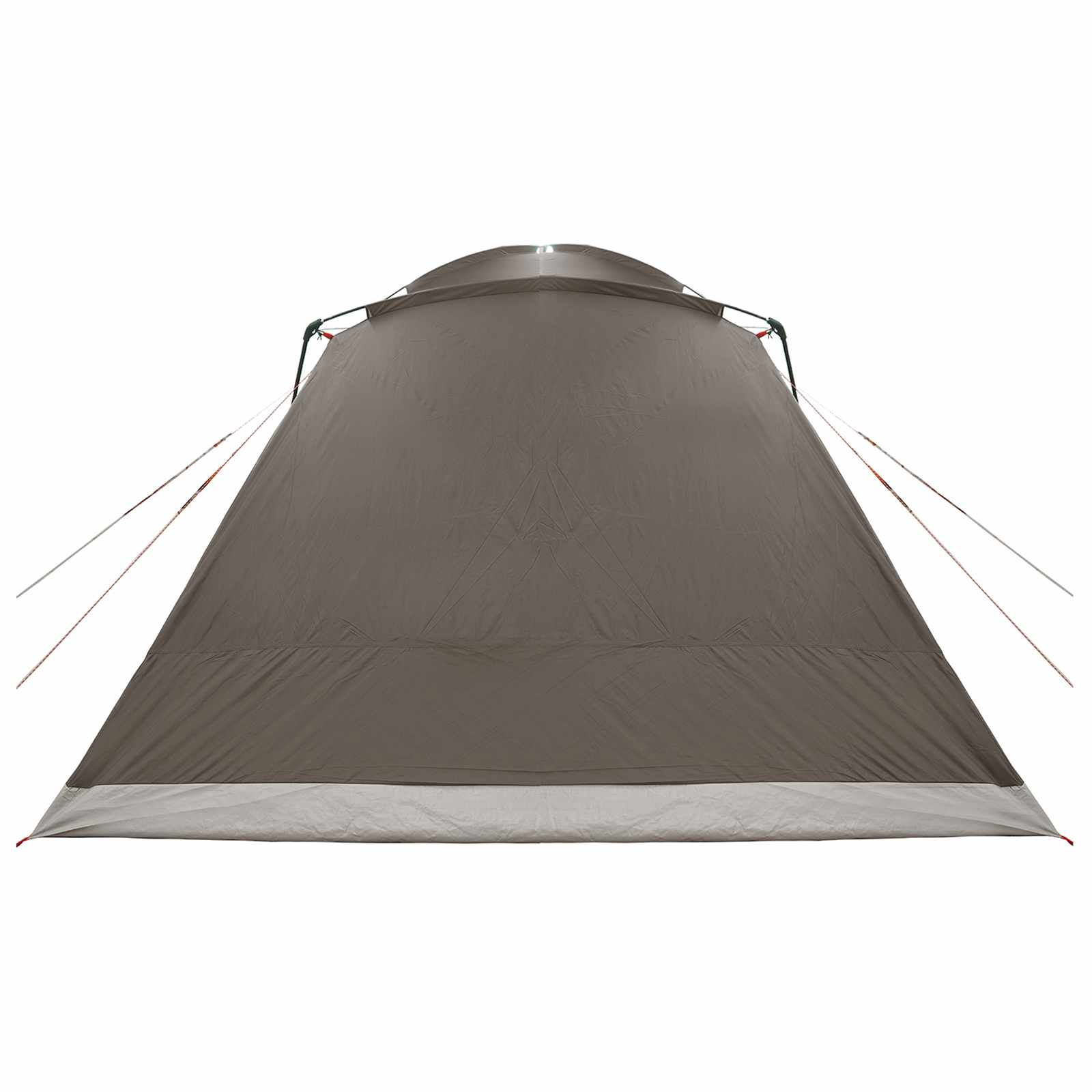 Tenda Capanna 12 persona Marrone grigio Poliestere e Acciaio