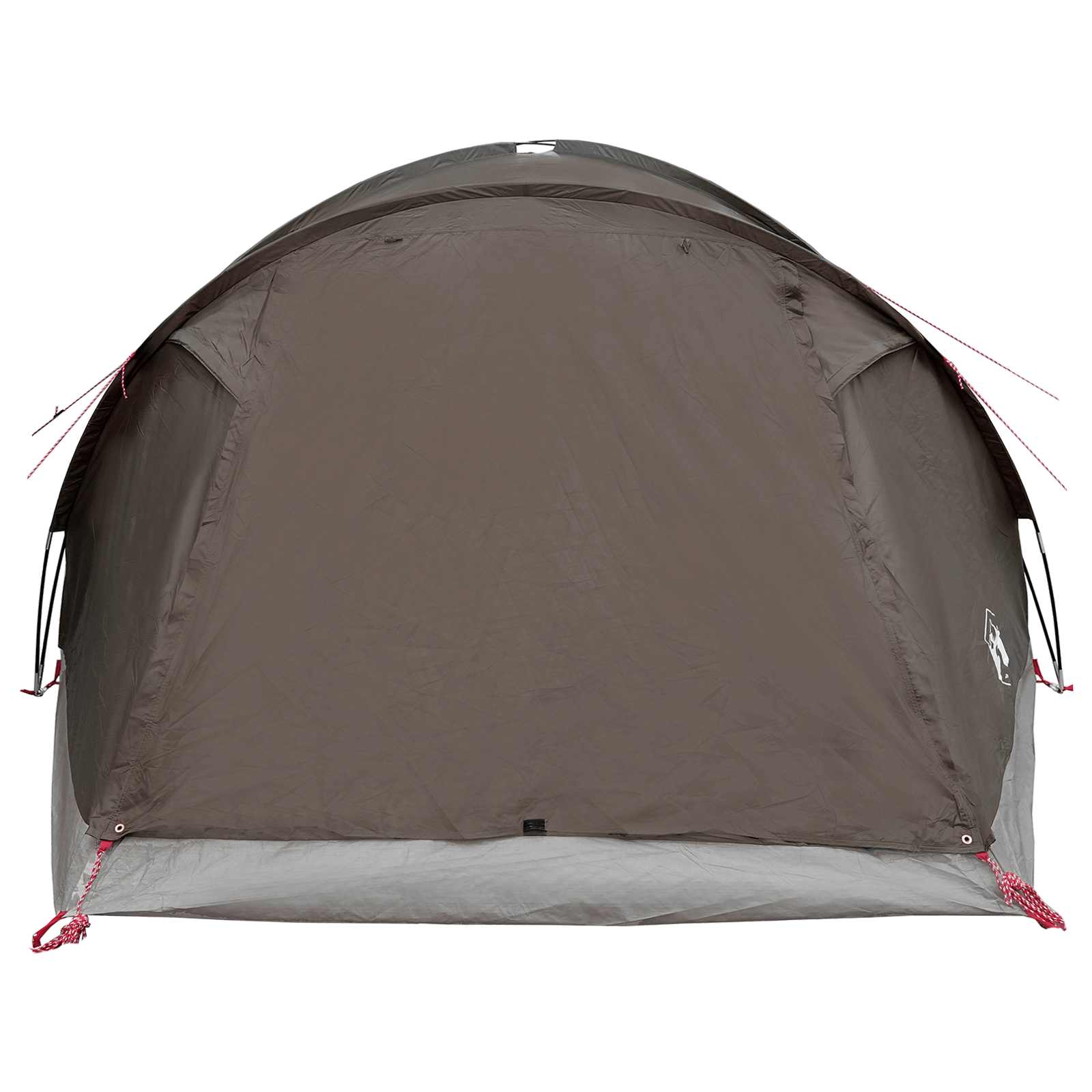 Tenda Capanna 6 persona Marrone grigio Poliestere e Acciaio