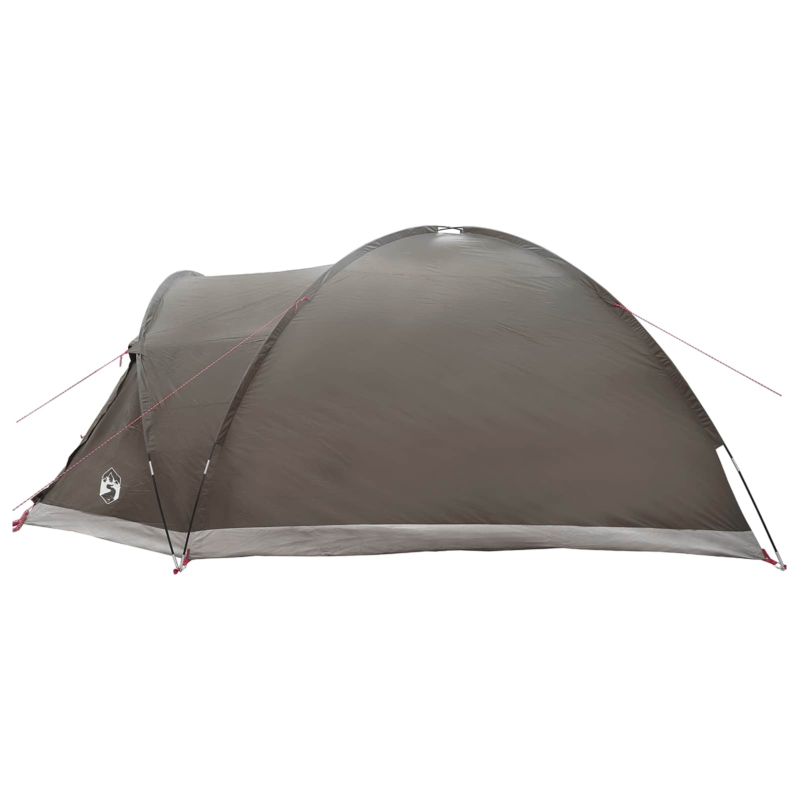 Tenda Capanna 6 persona Marrone grigio Poliestere e Acciaio