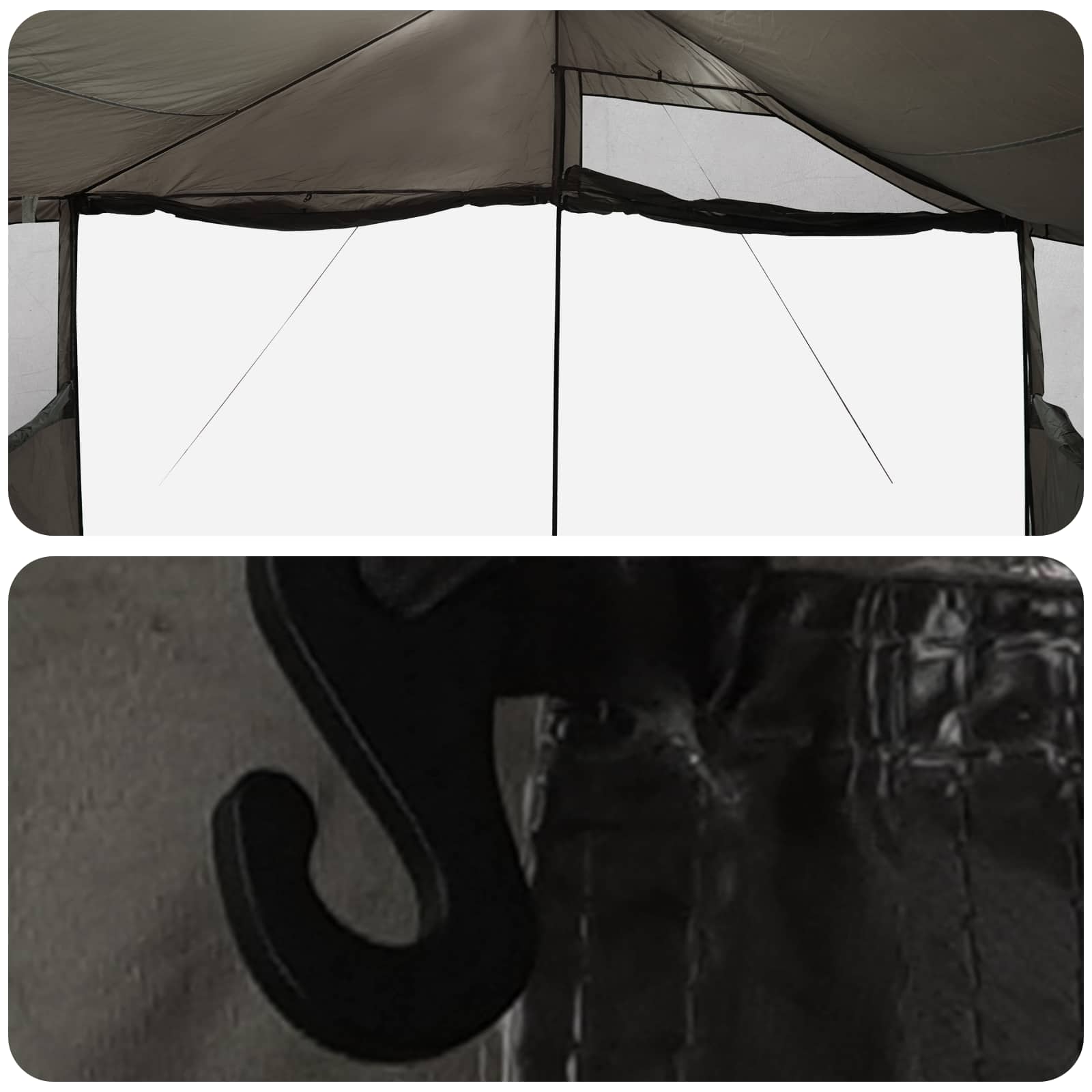 Tenda Familiare Marrone grigio 450 x 400 x 265 cm