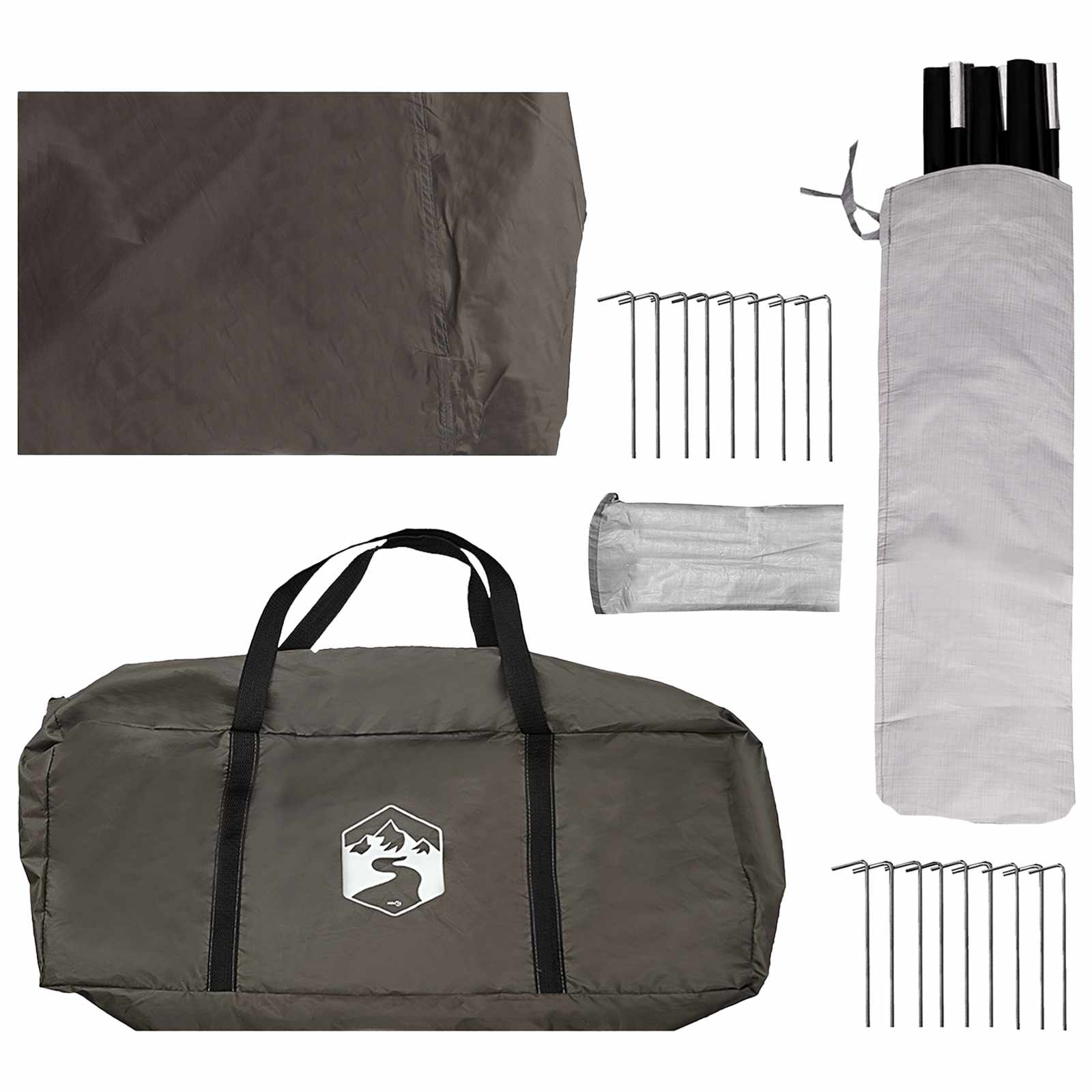 Tenda Familiare Marrone grigio 600 x 400 x 268 cm
