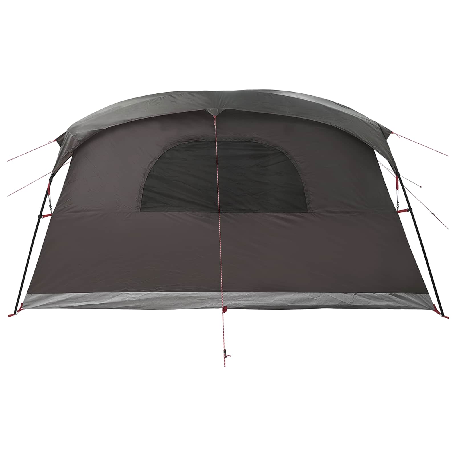 Tenda a tunnel 6 persona Marrone Grigio Poliestere e Acciaio