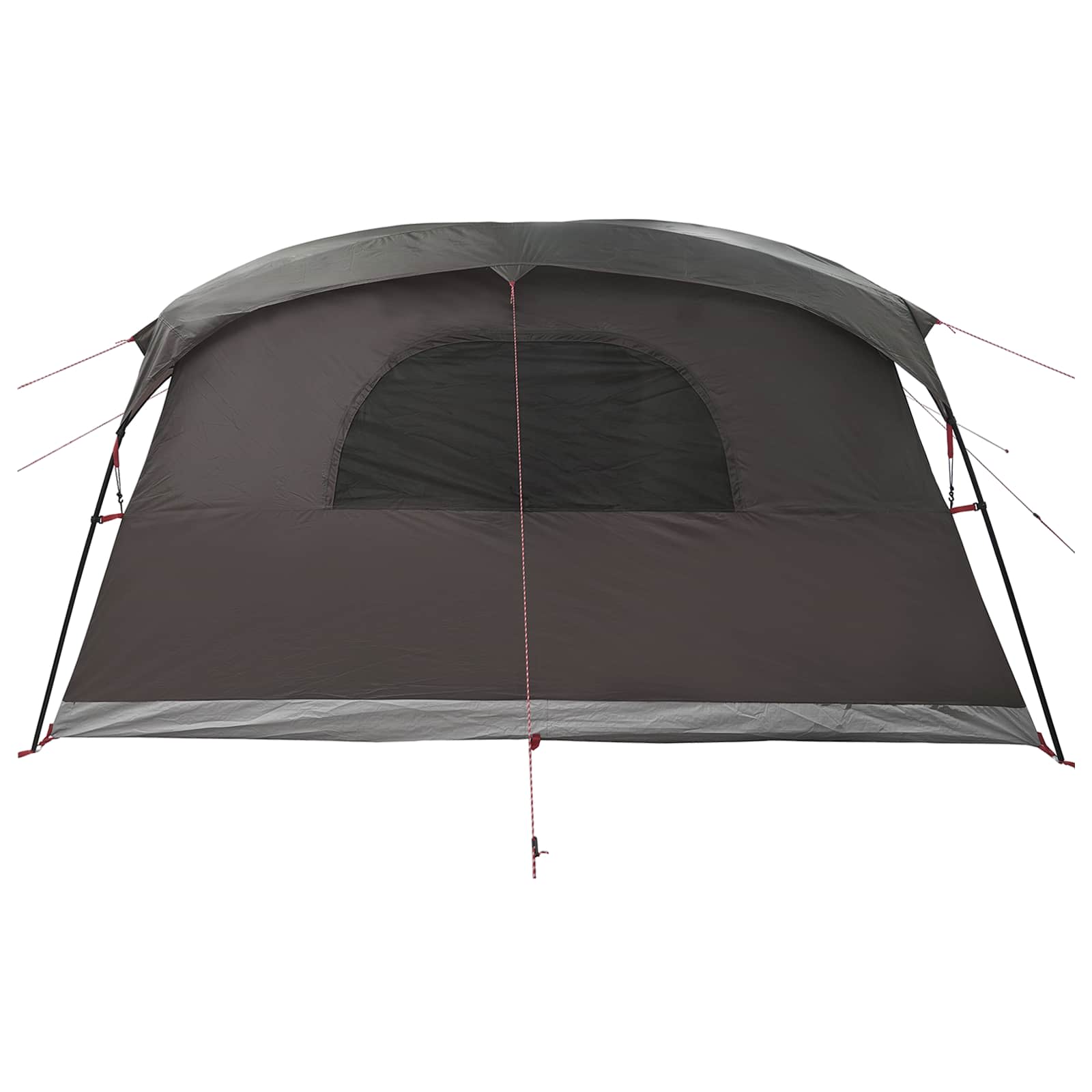 Tenda a tunnel 10 persona Marrone Grigio Poliestere e Acciaio