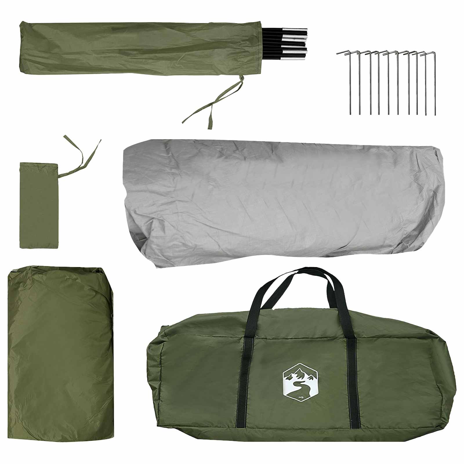 Tenda Istantanea Verde Oliva 305 x 275 x 190 cm