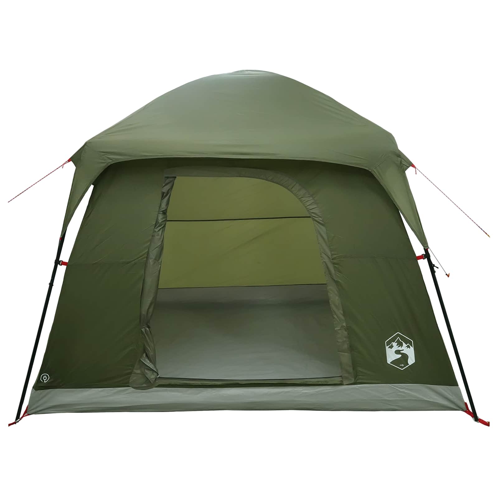 Tenda Capanna 4 persona Verde Oliva Poliestere e Acciaio