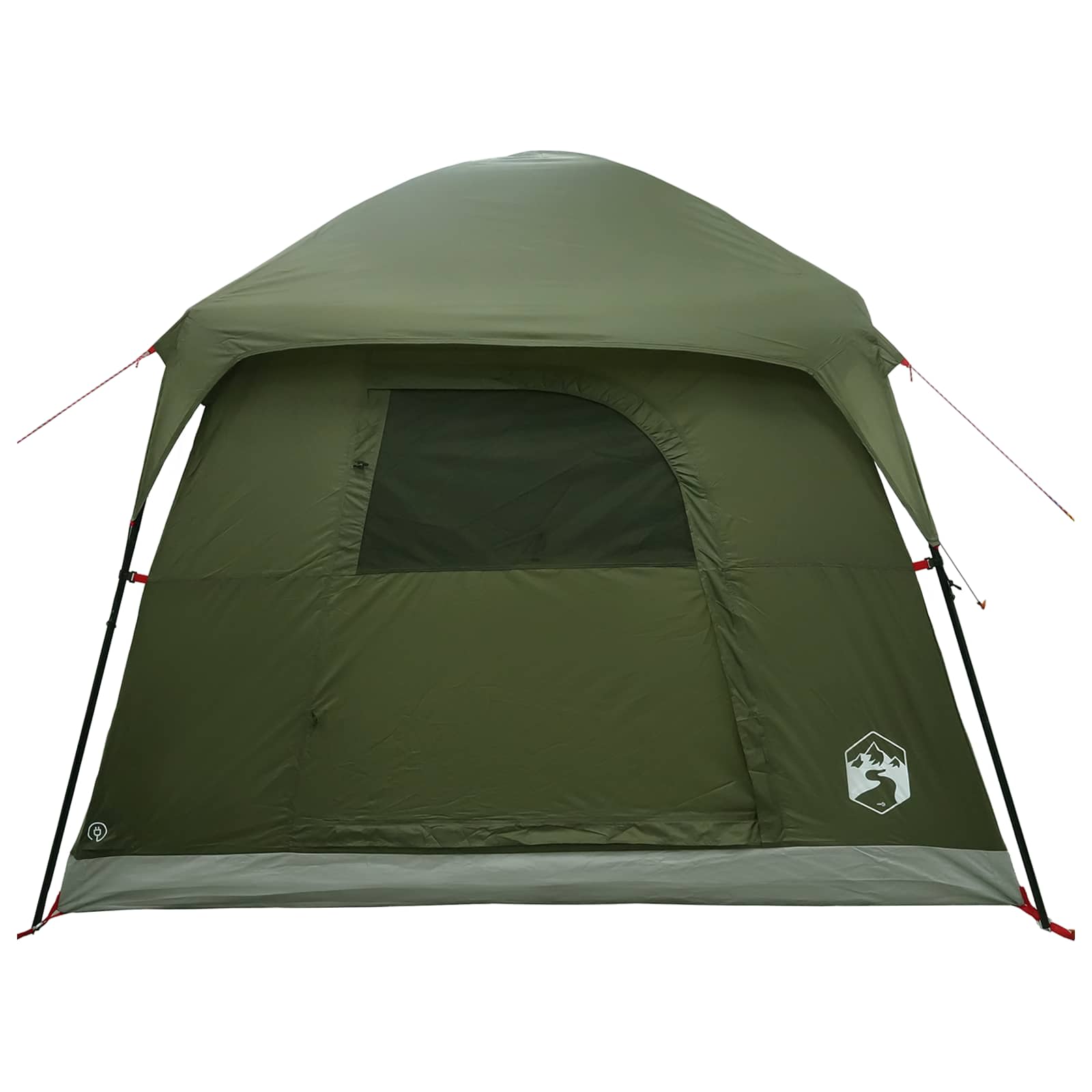 Tenda Capanna 4 persona Verde Oliva Poliestere e Acciaio