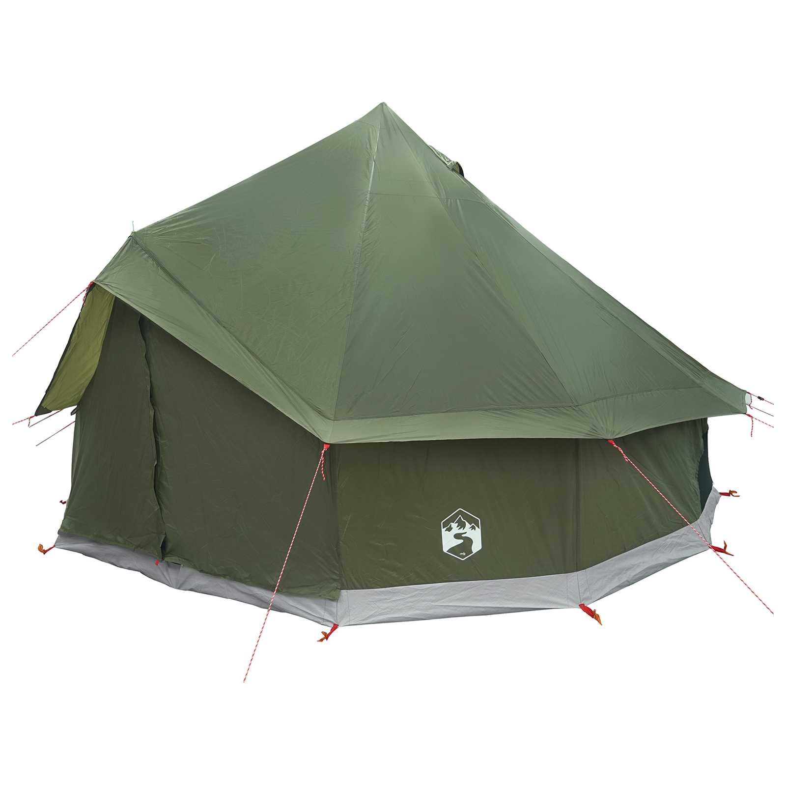 Tenda Tipi 6 persona Verde militare Poliestere e Acciaio