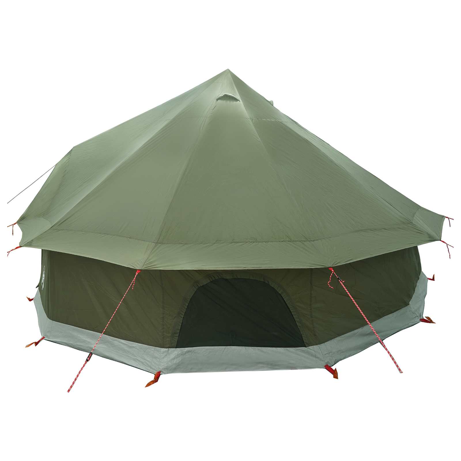 Tenda Tipi 8 persona Verde militare Poliestere e Acciaio