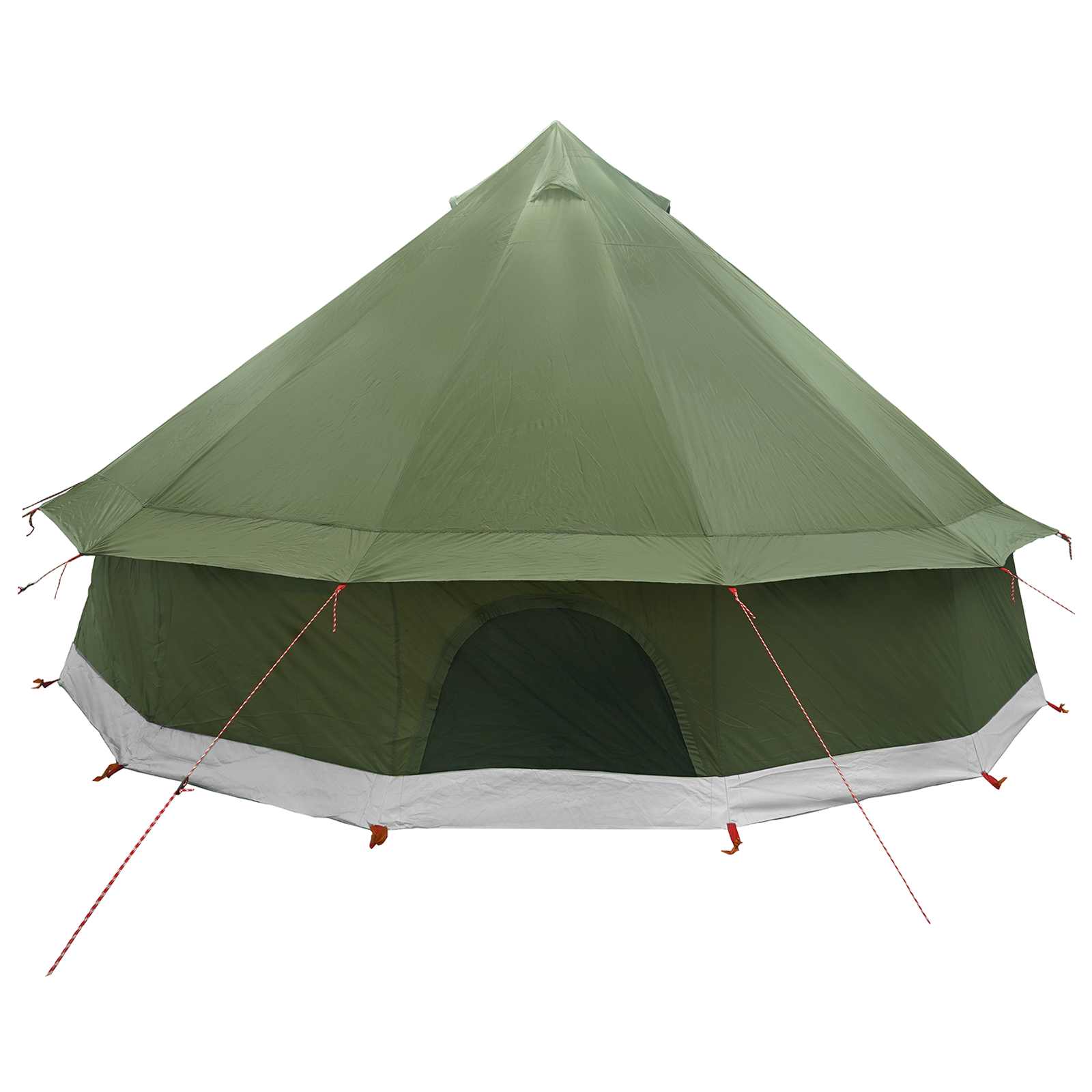 Tenda Tipi 8 persona Verde militare Poliestere e Acciaio
