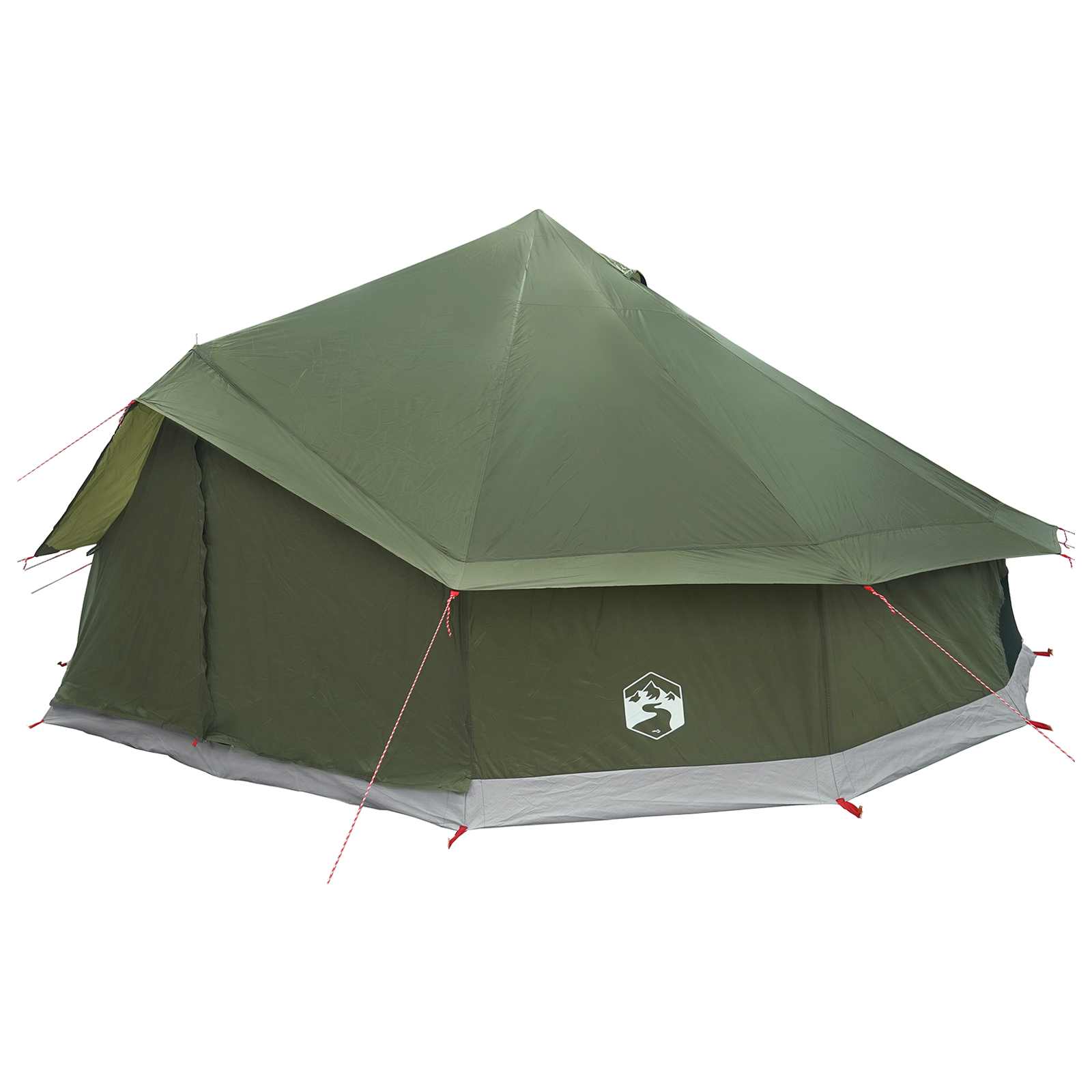 Tenda Tipi 12 persona Verde militare Poliestere e Acciaio