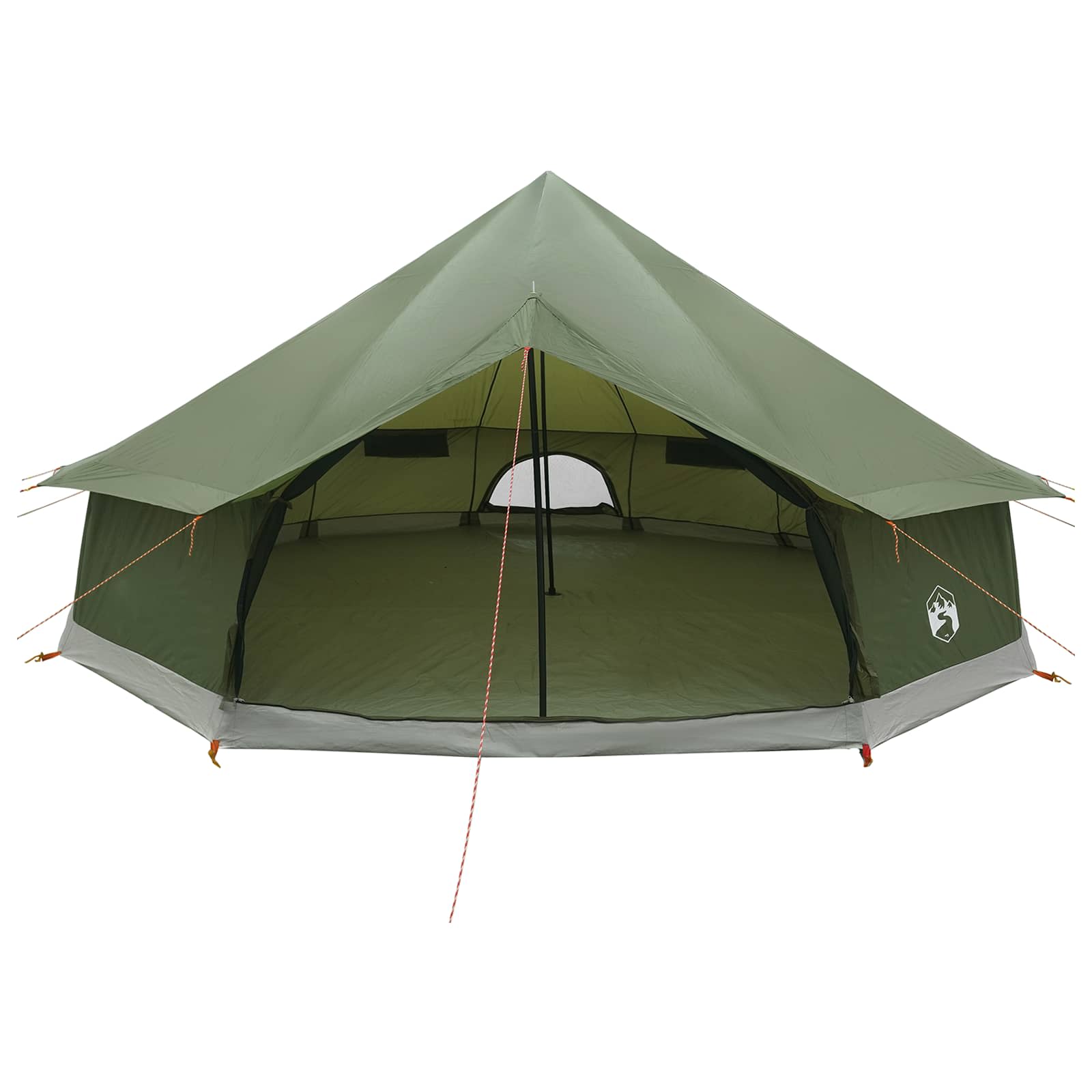 Tenda Tipi 12 persona Verde militare Poliestere e Acciaio