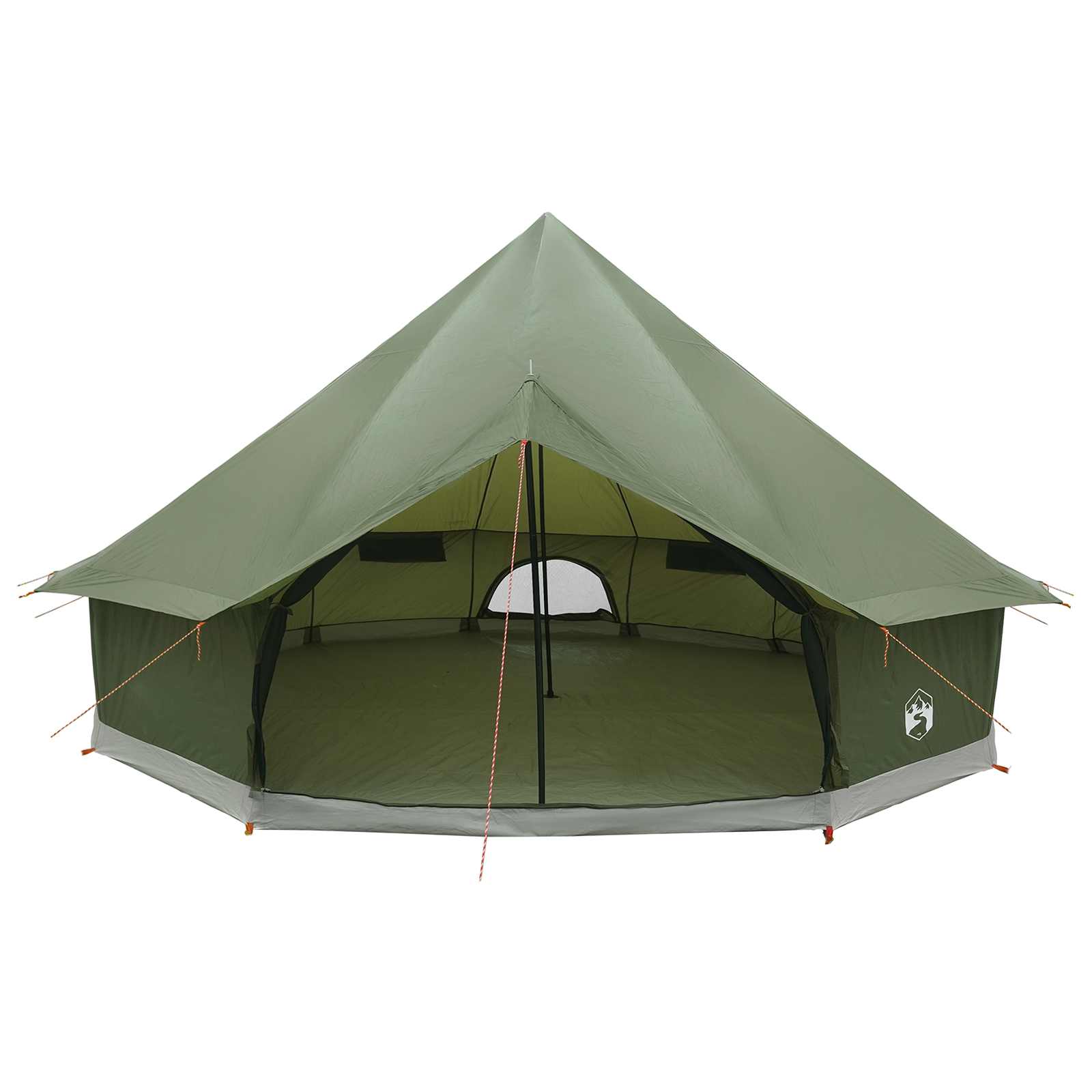 Tenda Tipi 10 persona Verde militare Poliestere e Acciaio
