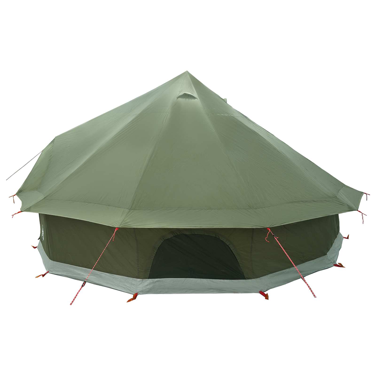 Tenda Tipi 10 persona Verde militare Poliestere e Acciaio
