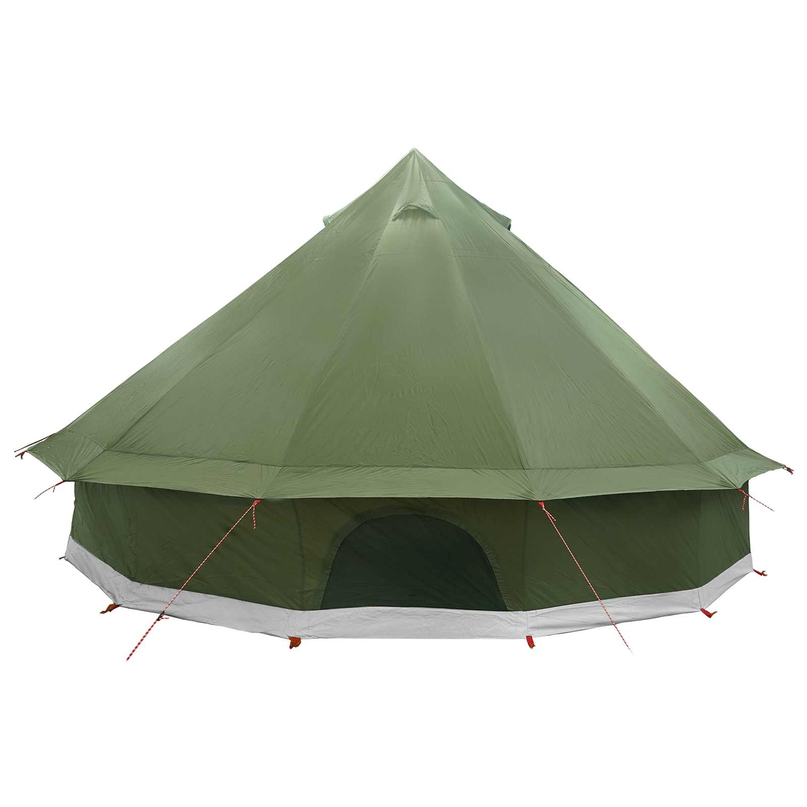 Tenda Tipi 10 persona Verde militare Poliestere e Acciaio