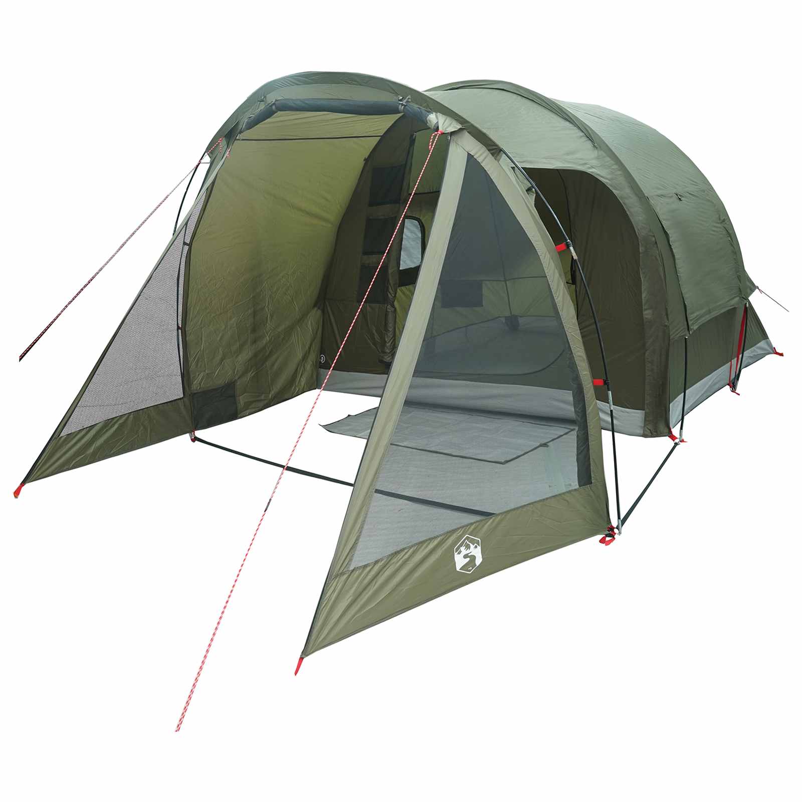 Tenda Capanna 4 persona Verde Oliva Poliestere e Acciaio