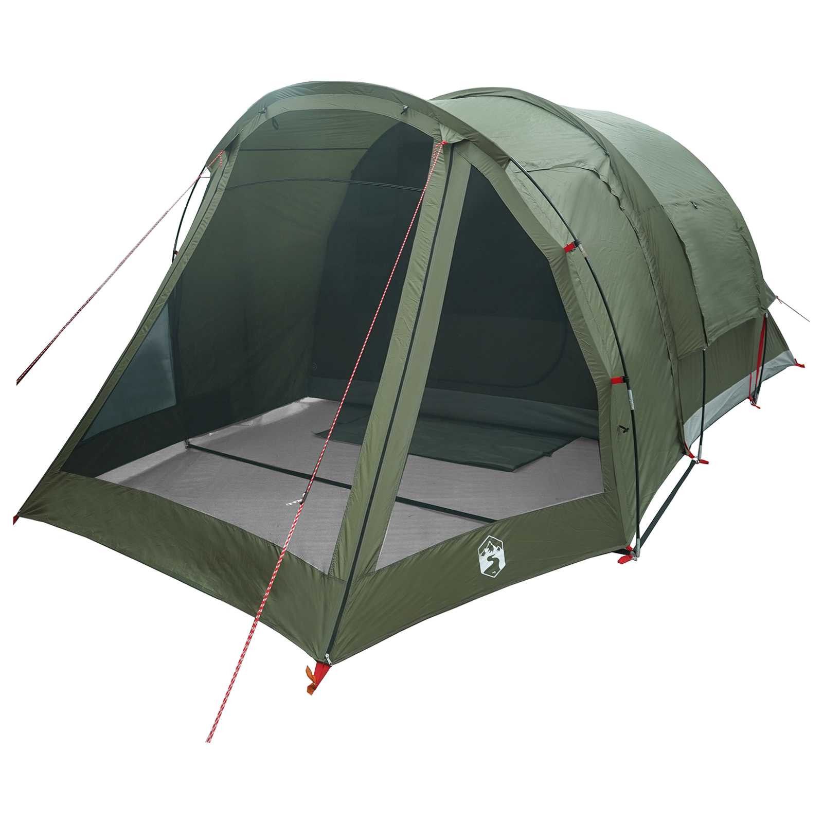 Tenda Capanna 4 persona Verde Oliva Poliestere e Acciaio