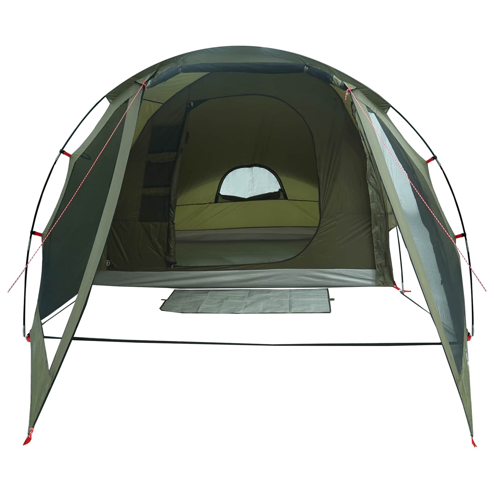 Tenda Capanna 4 persona Verde Oliva Poliestere e Acciaio