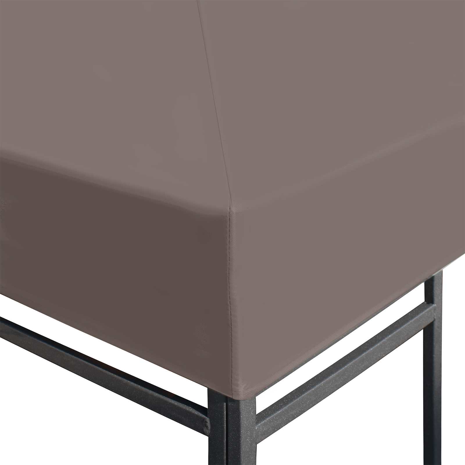 Copertura per Gazebo Tortora 300 x 300 cm Poliestere e Acciaio