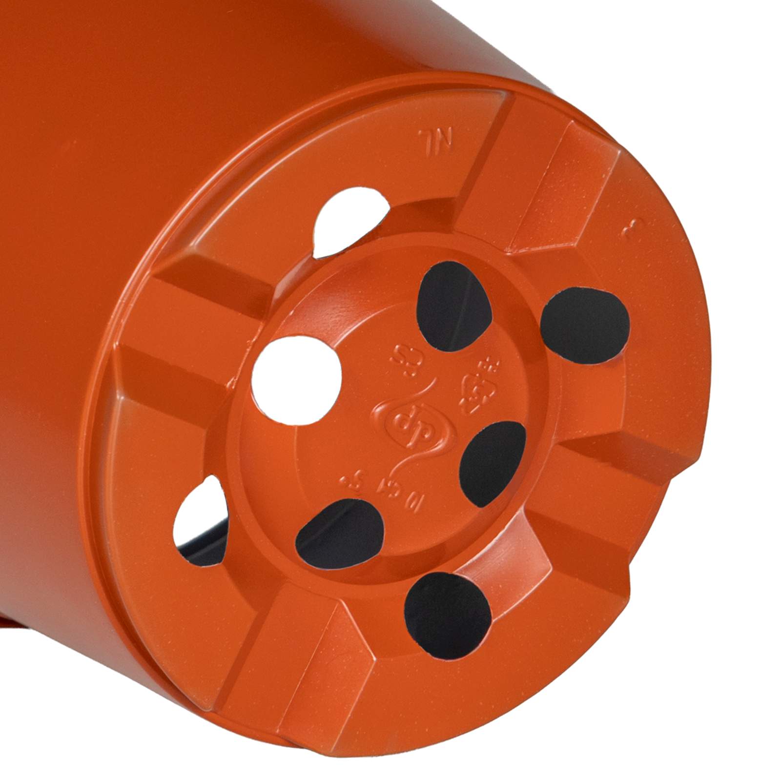 Vaso Rotondo per Fiori 100 pz Terracotta Ø 10 x 8 cm Plastica