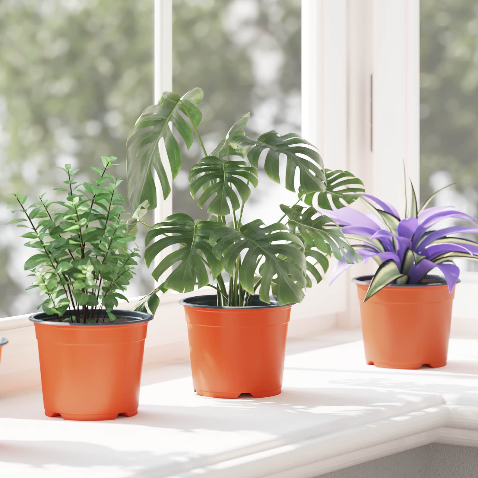Vaso Rotondo per Fiori 200 pz Terracotta Ø 10 x 8 cm Plastica