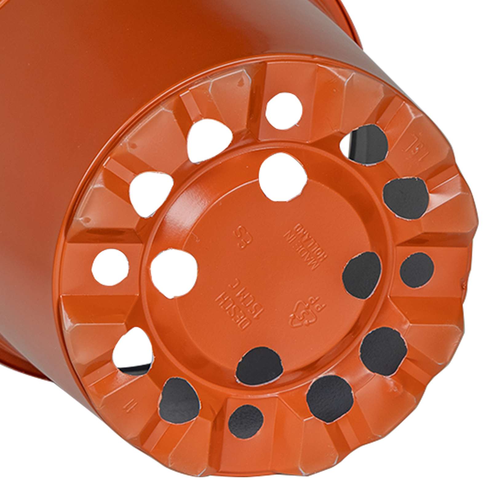 Vaso Rotondo per Fiori 100 pz Terracotta Ø 15 x 13 cm Plastica