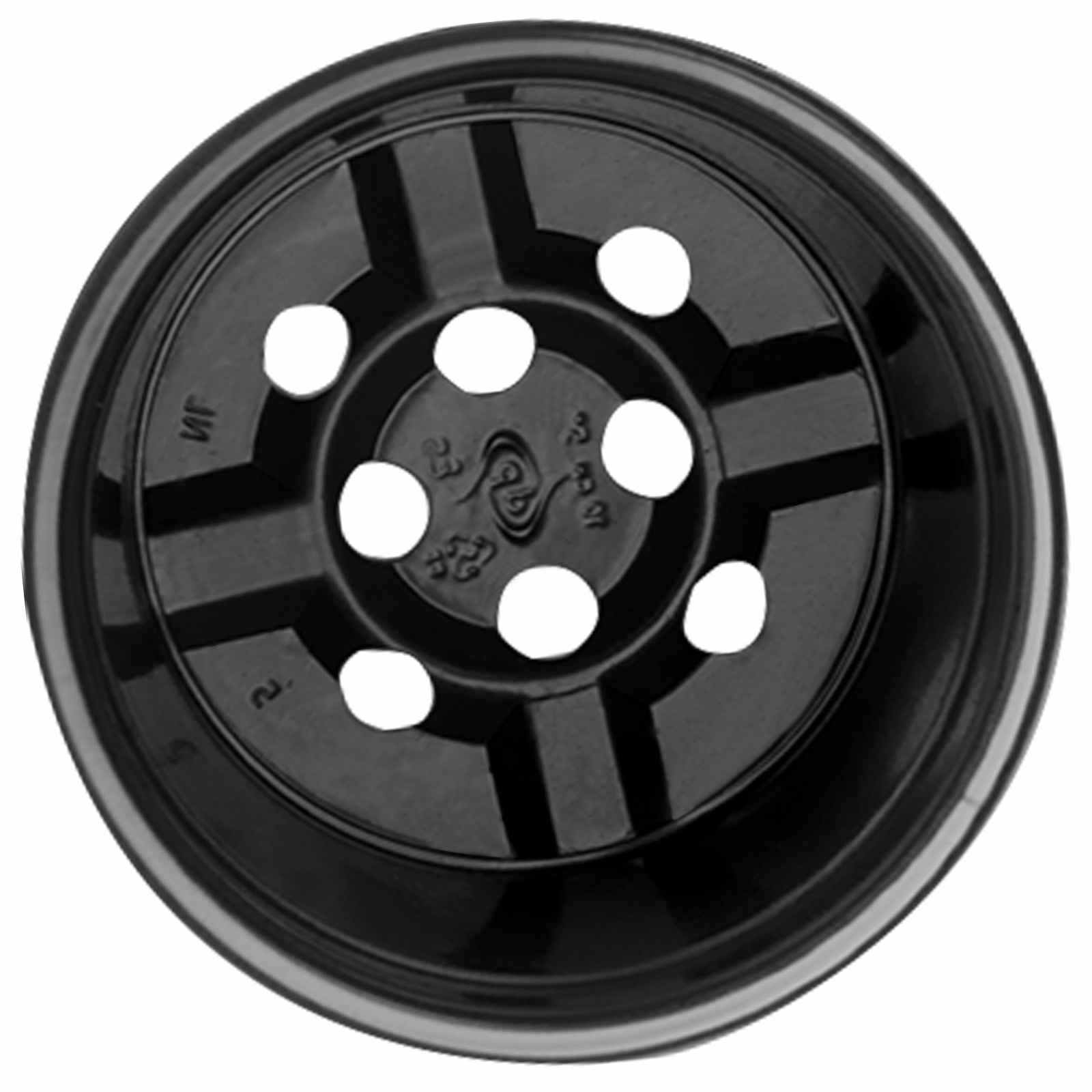 Vaso Rotondo per Fiori 200 pz Nero Ø 10 x 8 cm Plastica