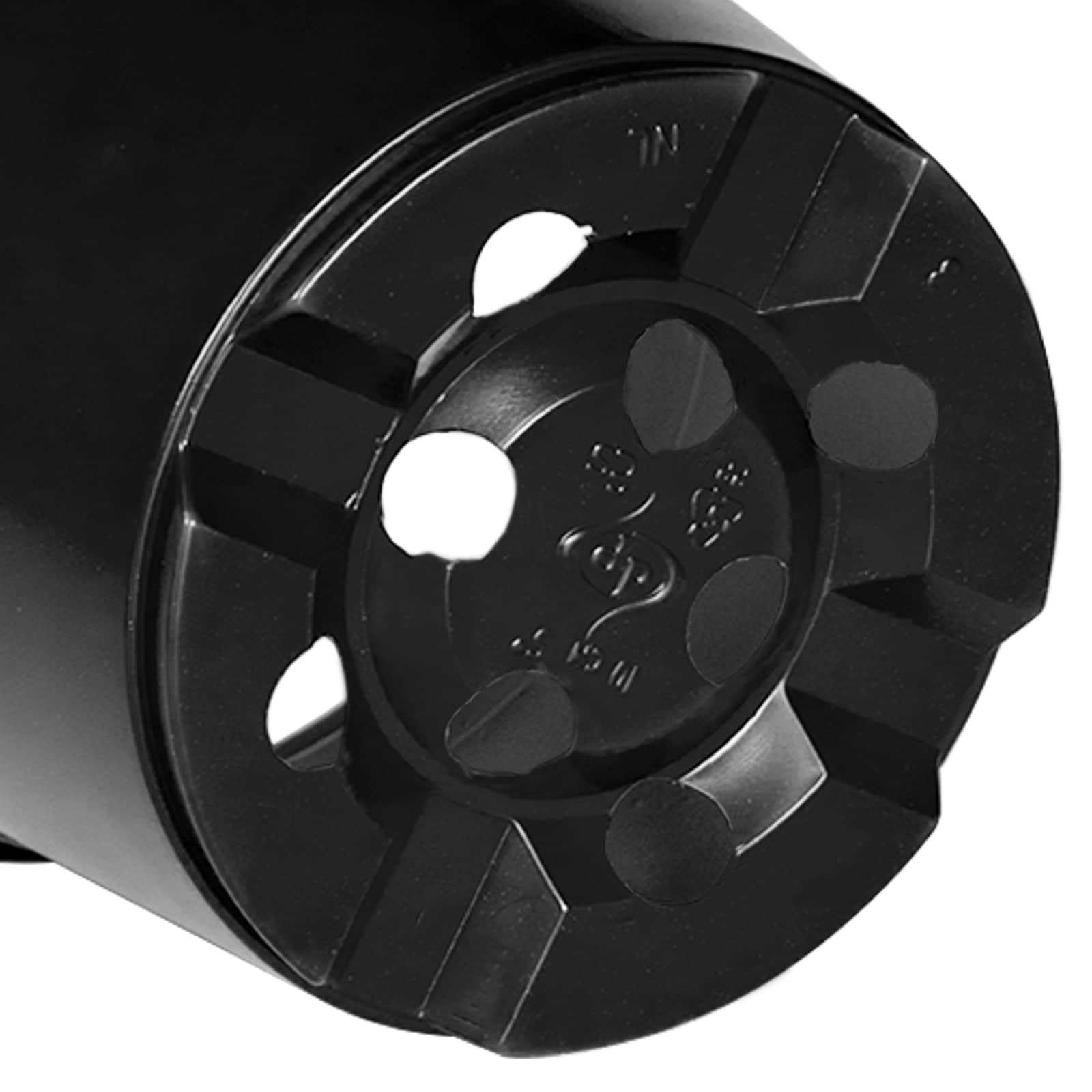 Vaso Rotondo per Fiori 200 pz Nero Ø 10 x 8 cm Plastica