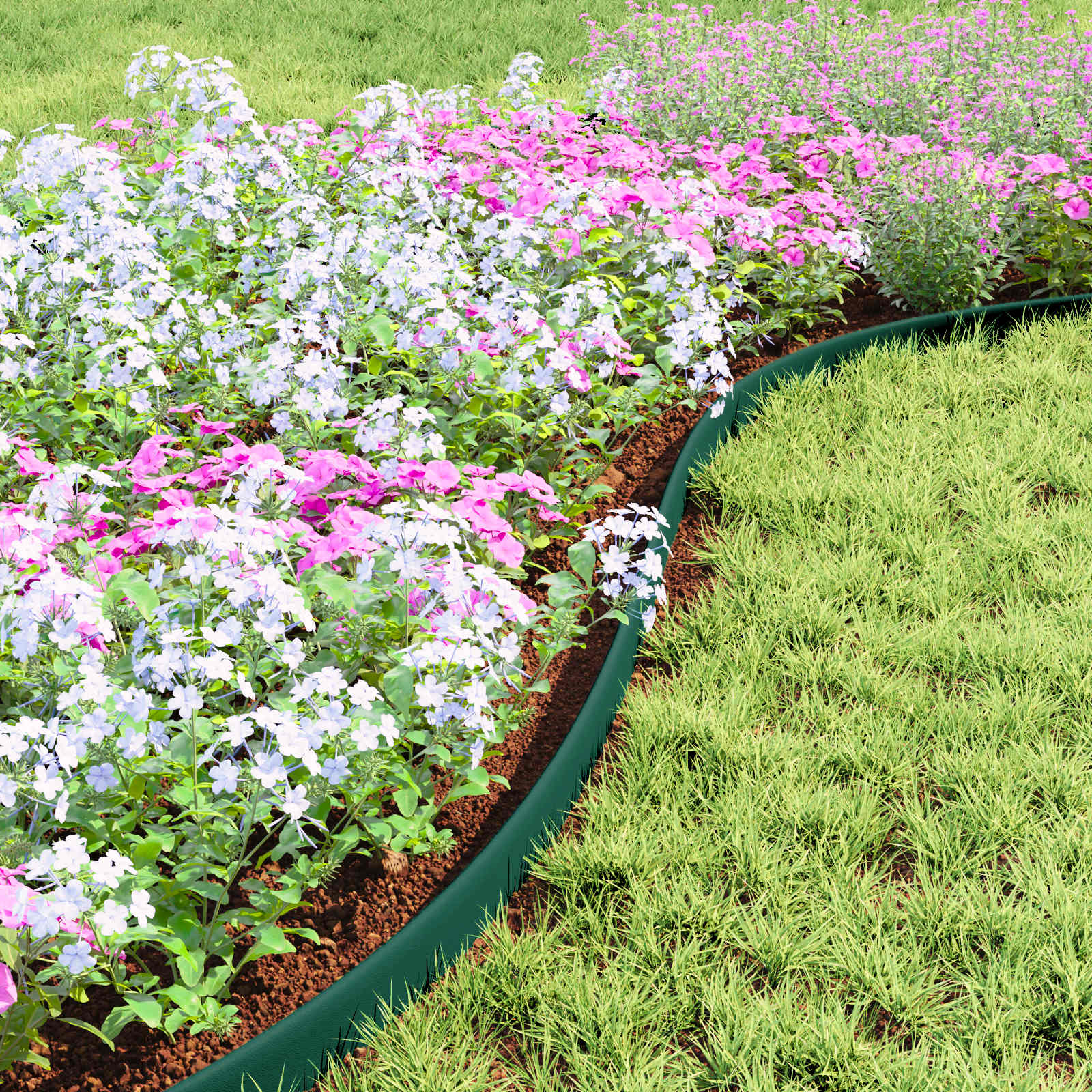 Bordure per prato Verde 1000 x 4 x 5 cm Plastica