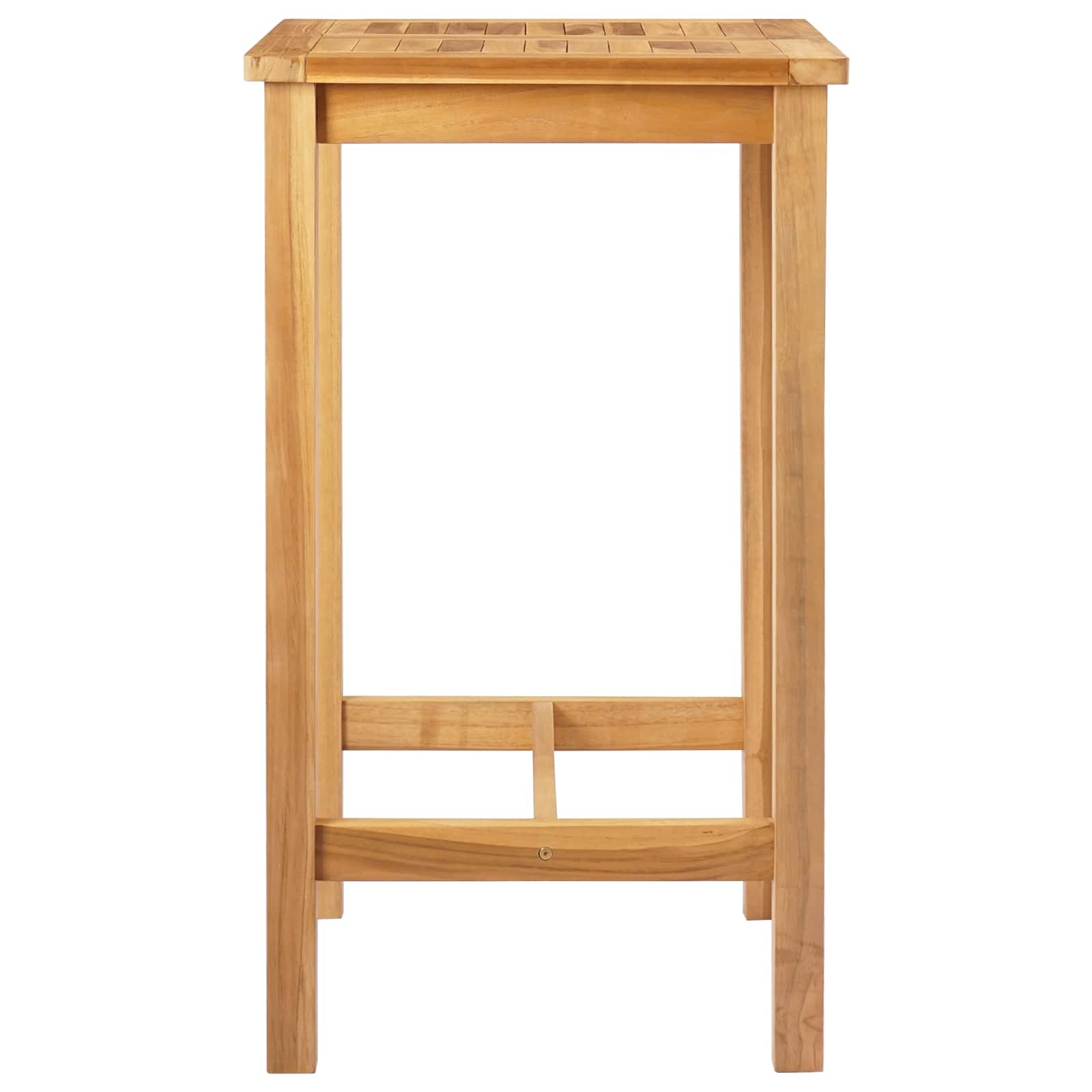 Tavolo da bar Naturale 60 x 60 x 105 cm Teak massello
