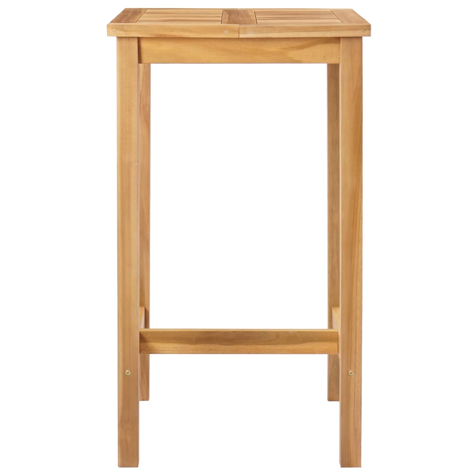 Tavolo da bar Naturale 60 x 60 x 105 cm Teak massello
