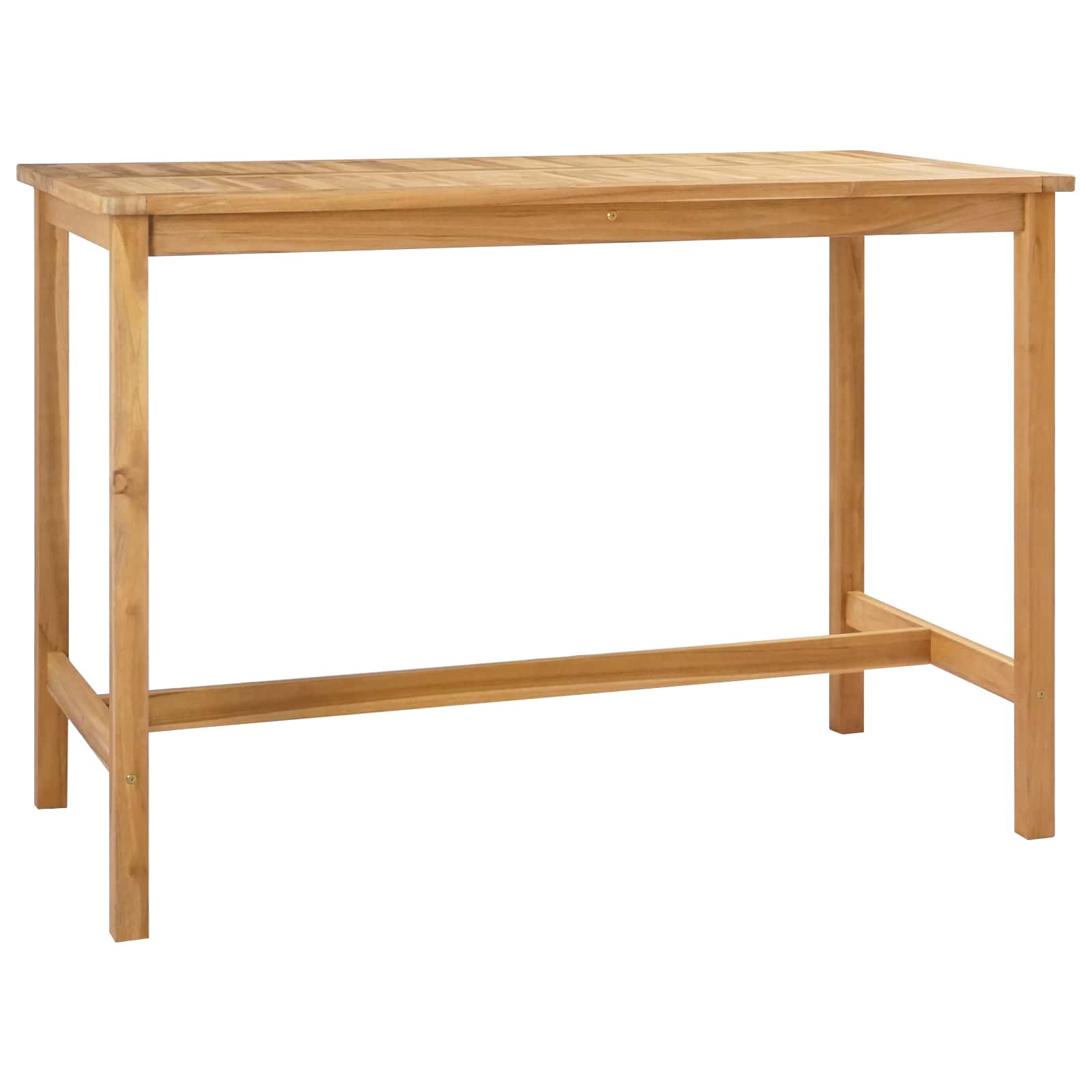 Tavolo da bar Naturale 150 x 75 x 105 cm Legno di teak solido