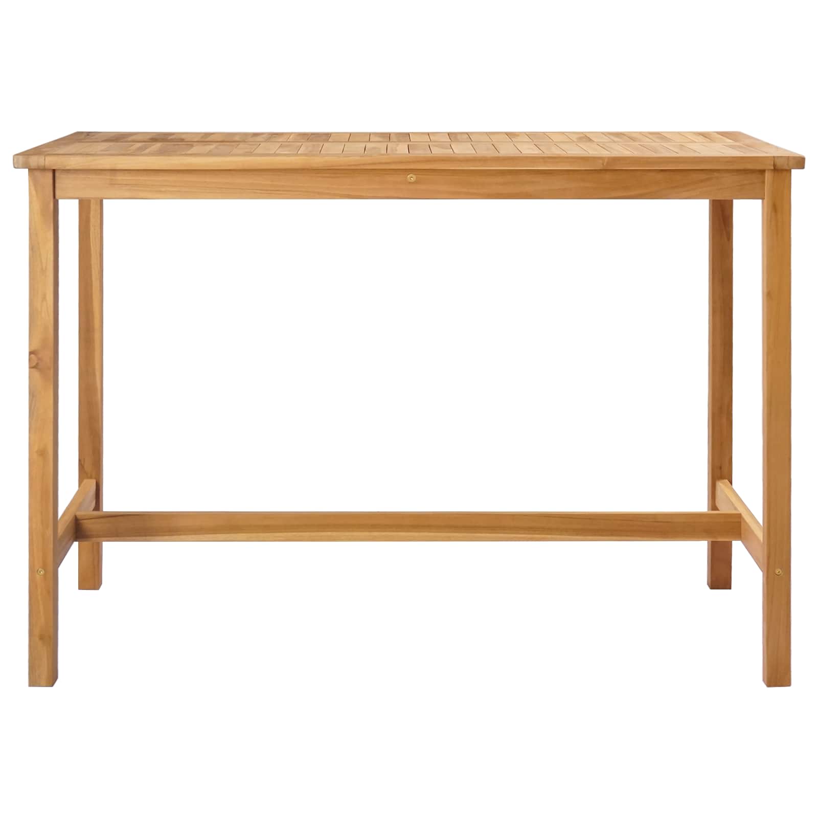 Tavolo da bar Naturale 150 x 75 x 105 cm Legno di teak solido