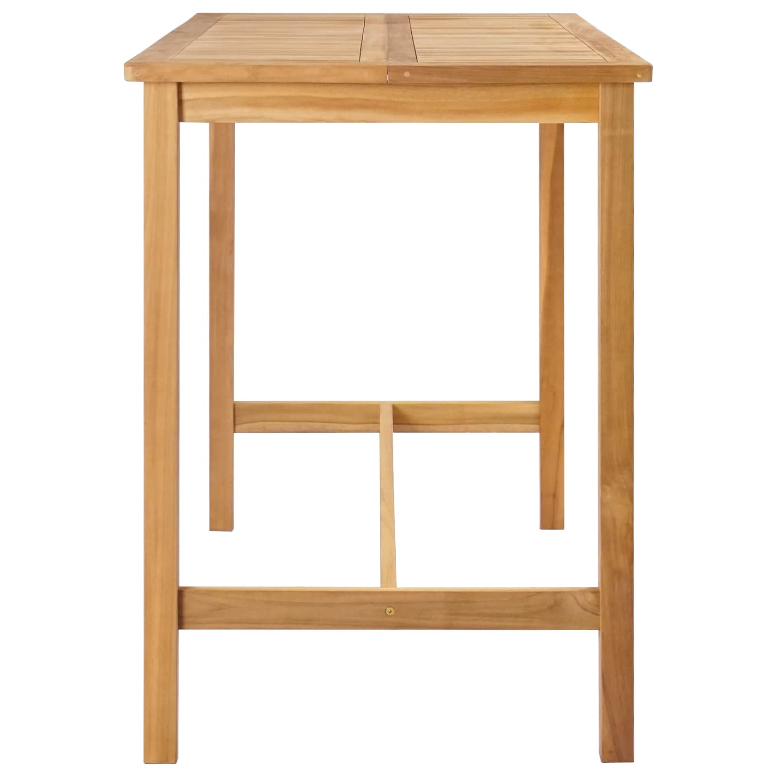 Tavolo da bar Naturale 150 x 75 x 105 cm Legno di teak solido