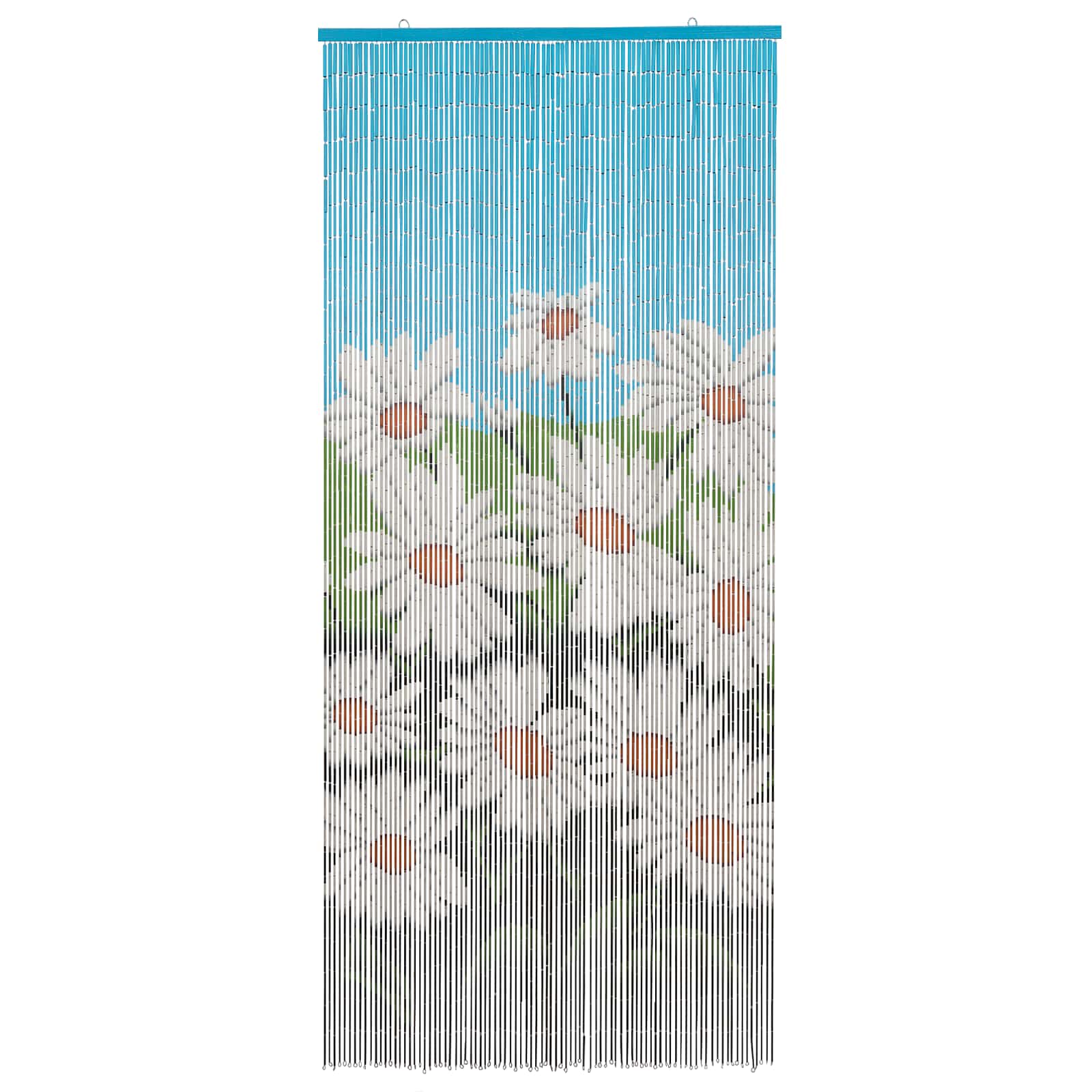 Tenda per Porta Antinsetti multicolore 90 x 200 cm Bambù