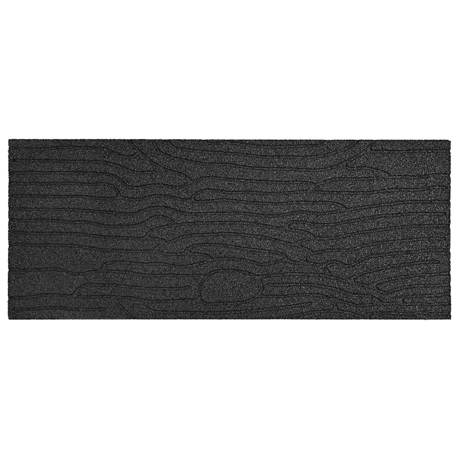 Pietra da Passo 6 pz Nero 60,5 x 25 x 2 cm Gomma