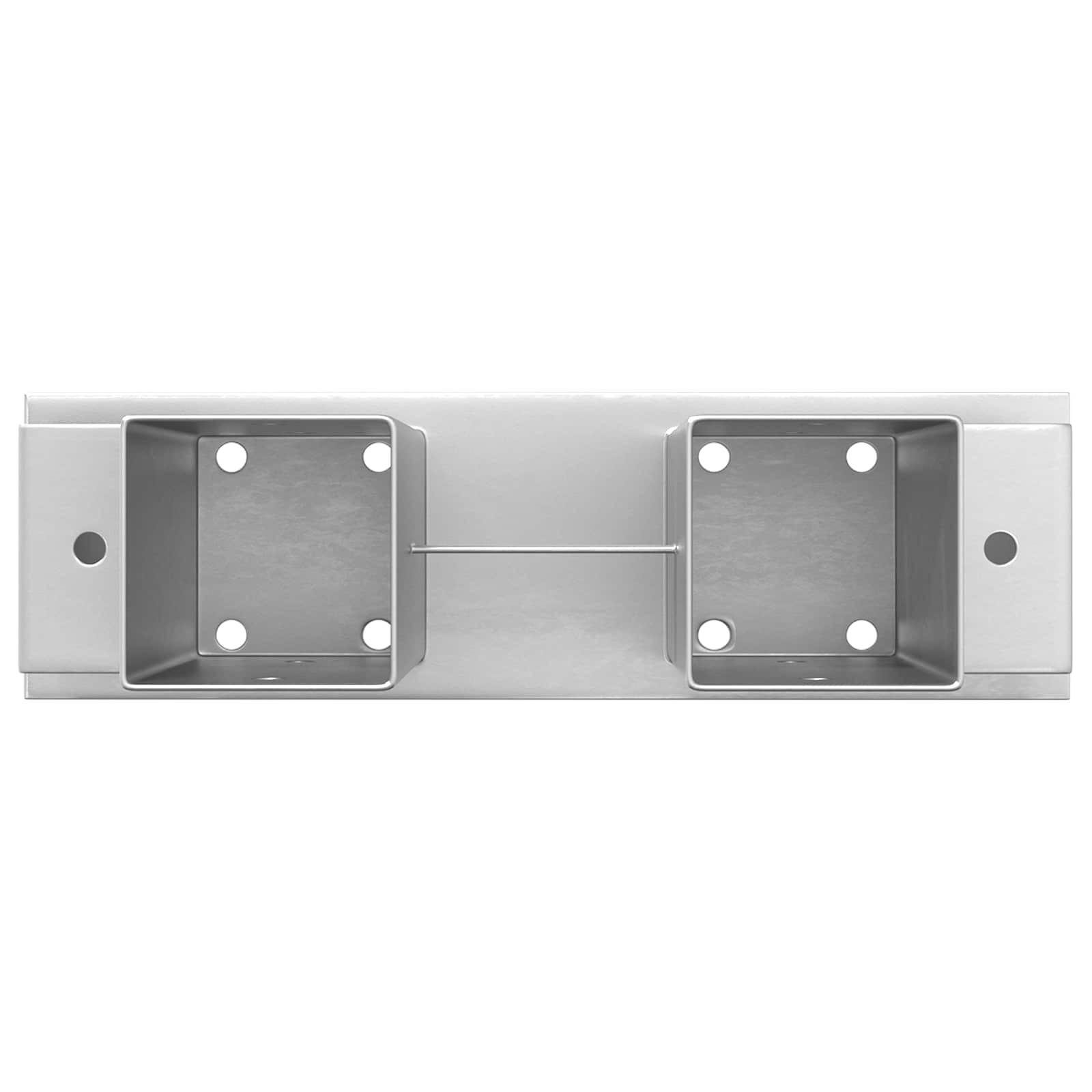 Aiuto per Impilare Legna 12 pz Argento 34 x 10 x 15 cm Acciaio