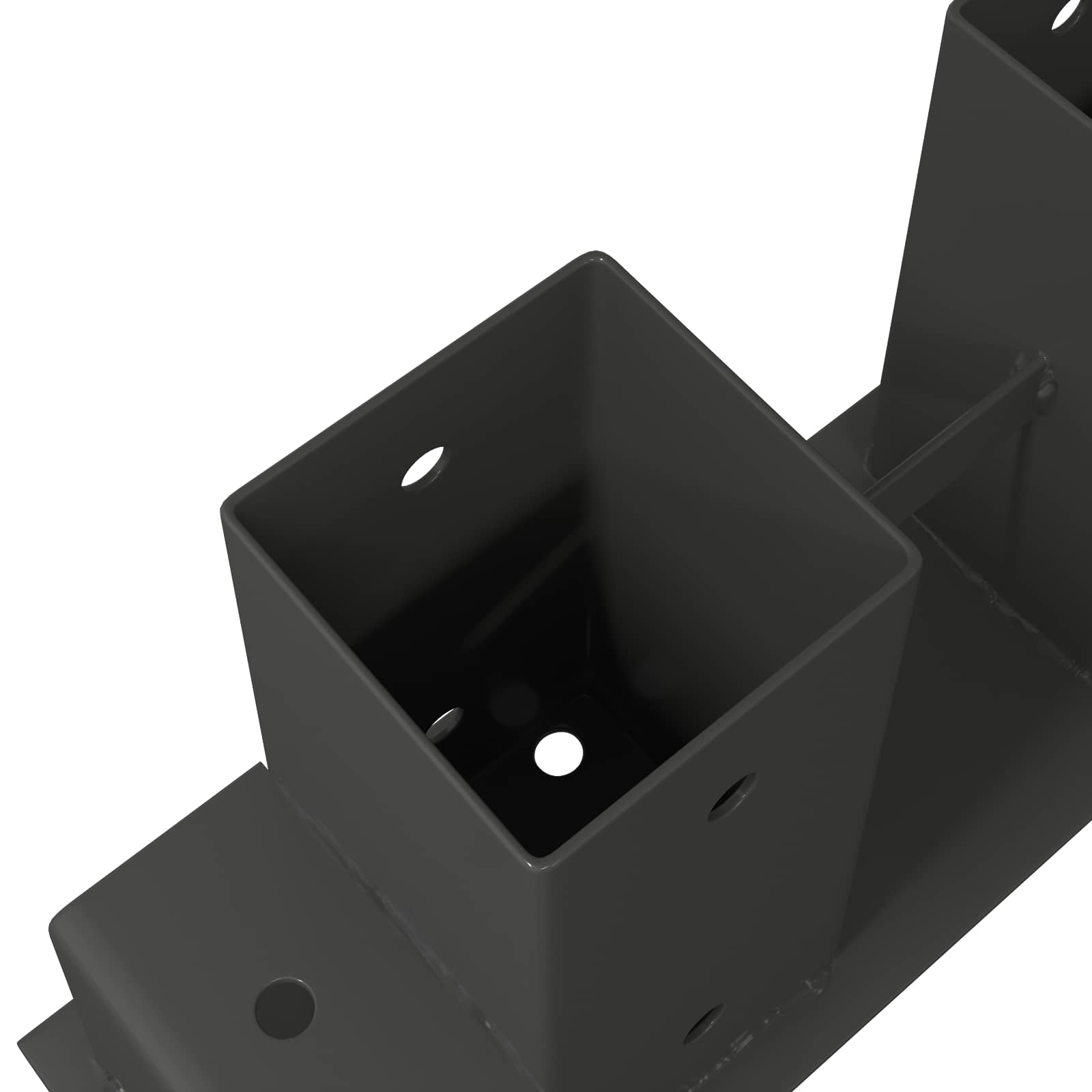 Aiuto per Impilare Legna 12 pz Antracite 34 x 10 x 15 cm