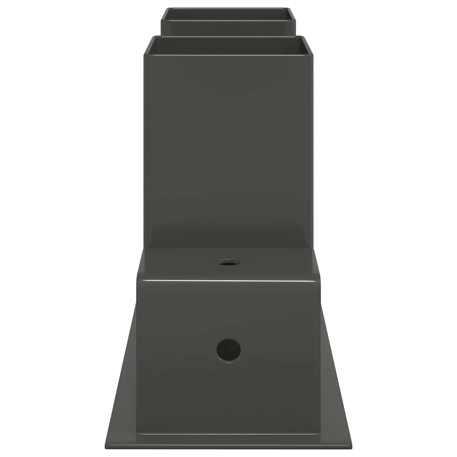 Aiuto per Impilare Legna 12 pz Antracite 34 x 10 x 15 cm