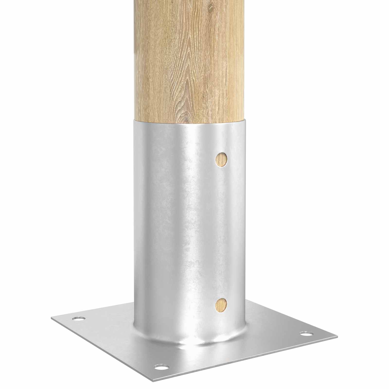 Ancora rotonda per terreno 12 pz Argento 15 x 15 x 15 cm