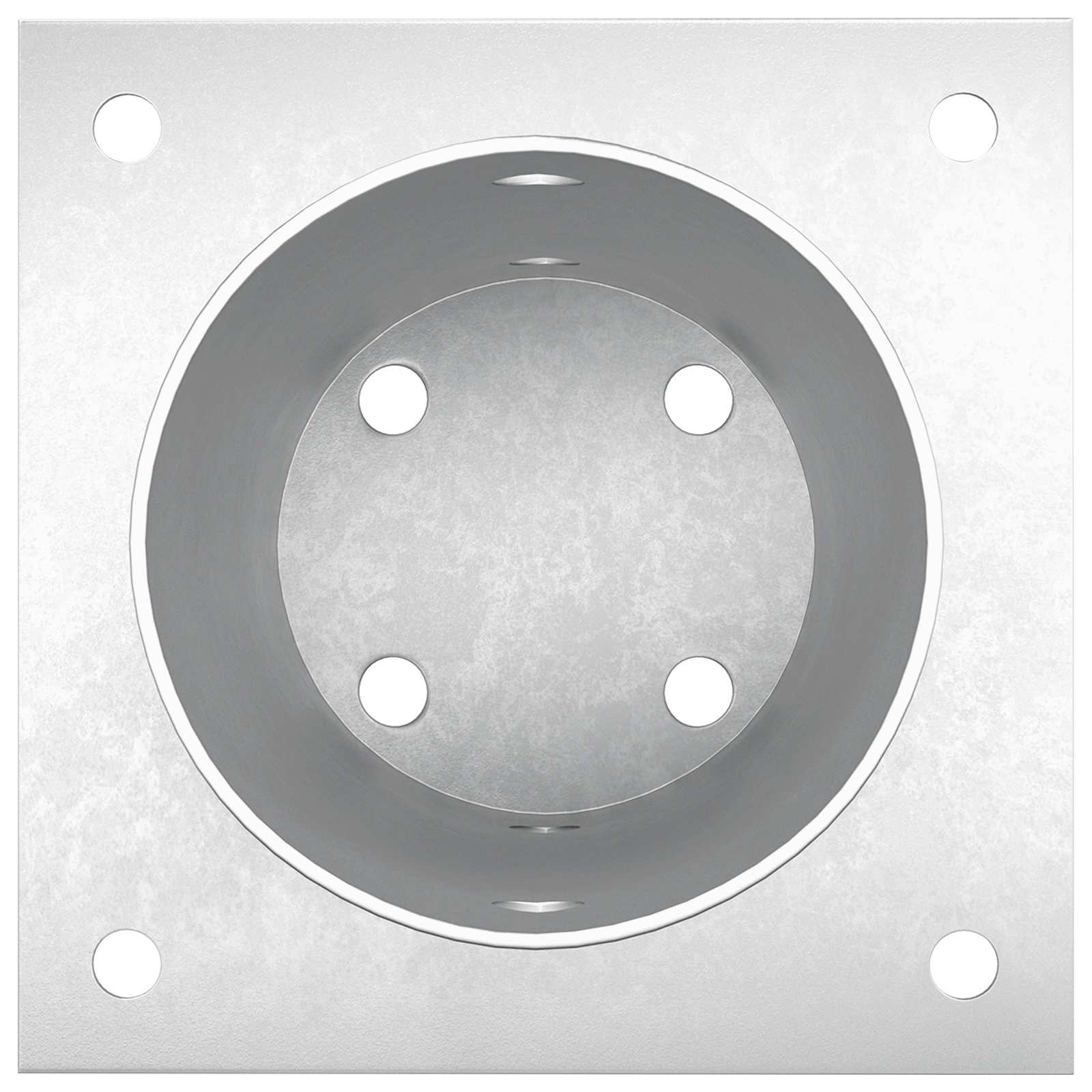 Ancora rotonda per terreno 12 pz Argento 15 x 15 x 15 cm