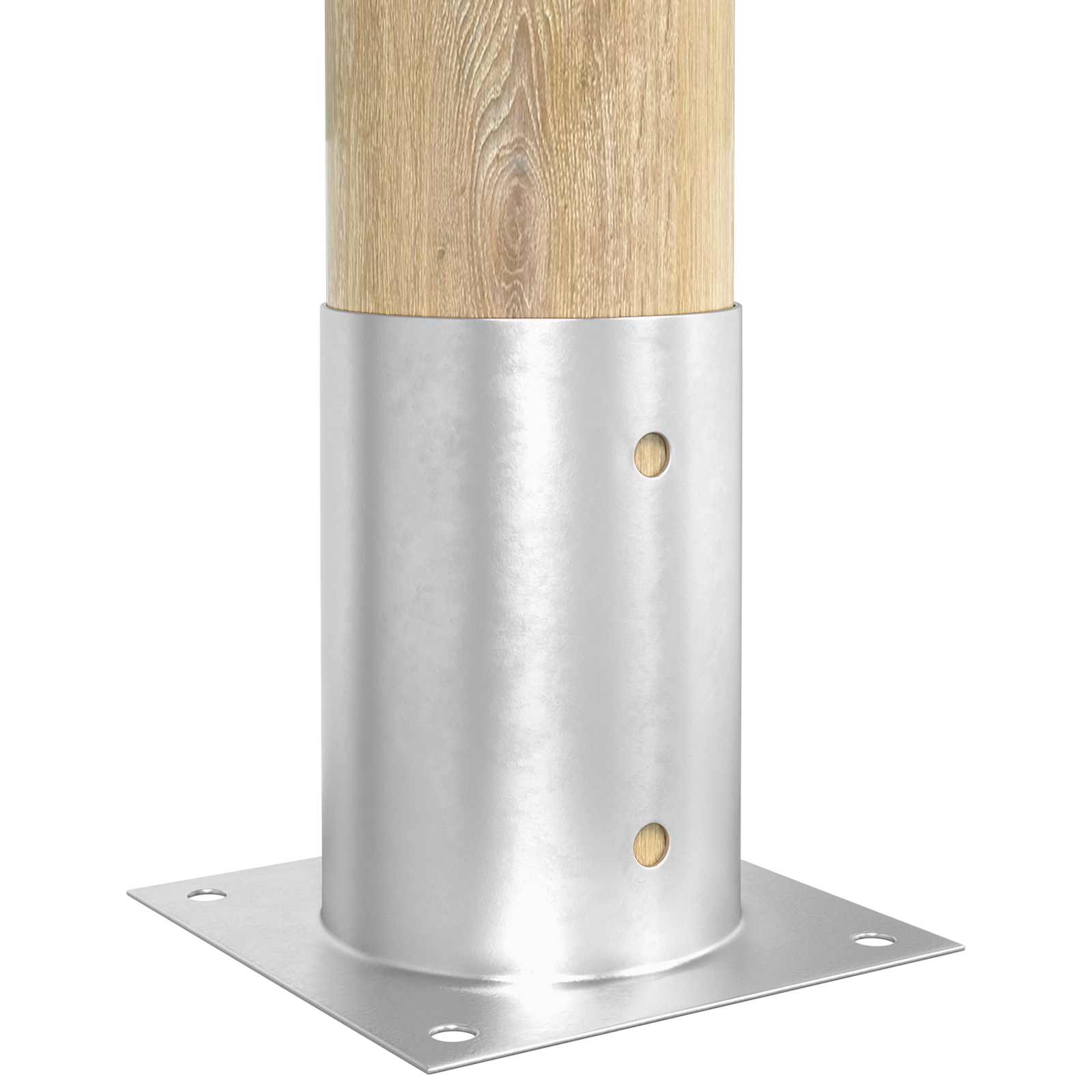 Ancora rotonda per terreno 4 pz Argento 15 x 15 x 15 cm Metallo