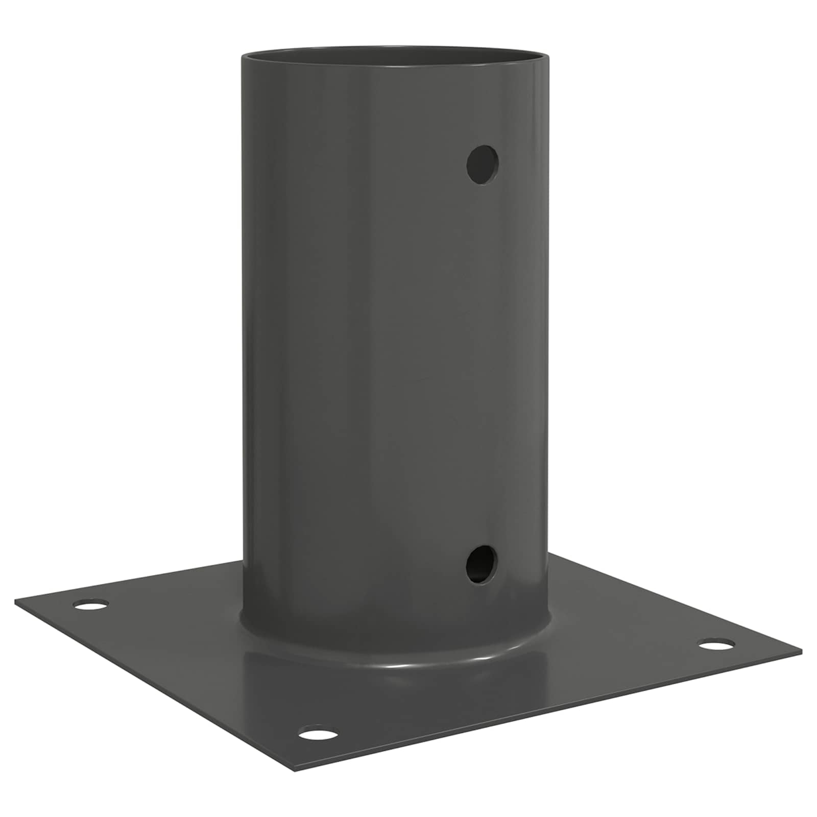 Ancora rotonda per terreno 12 pz Antracite 15 x 15 x 15 cm