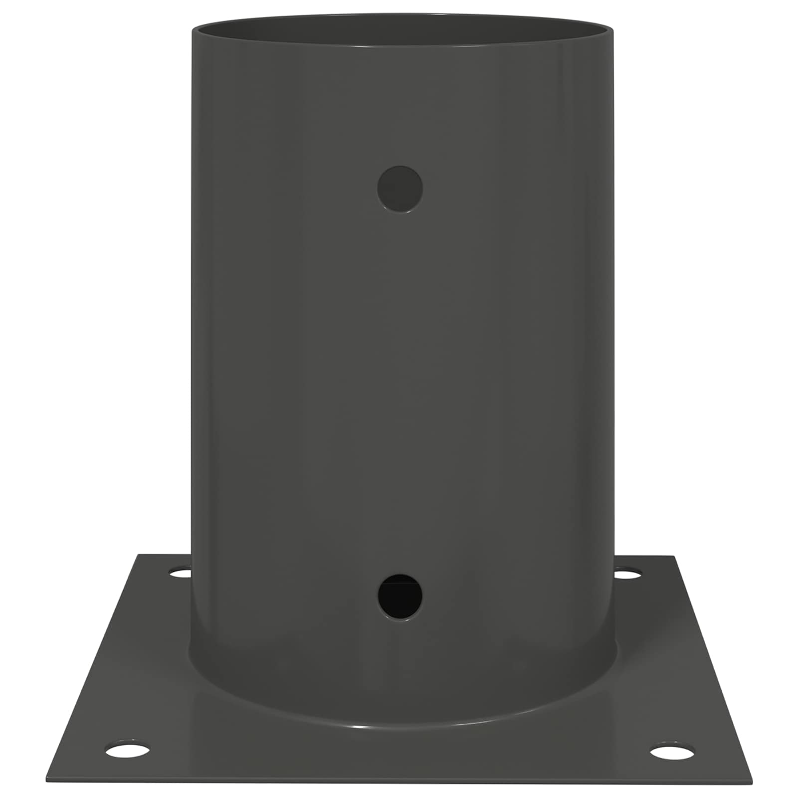 Ancora rotonda per terreno 4 pz Antracite 15 x 15 x 15 cm