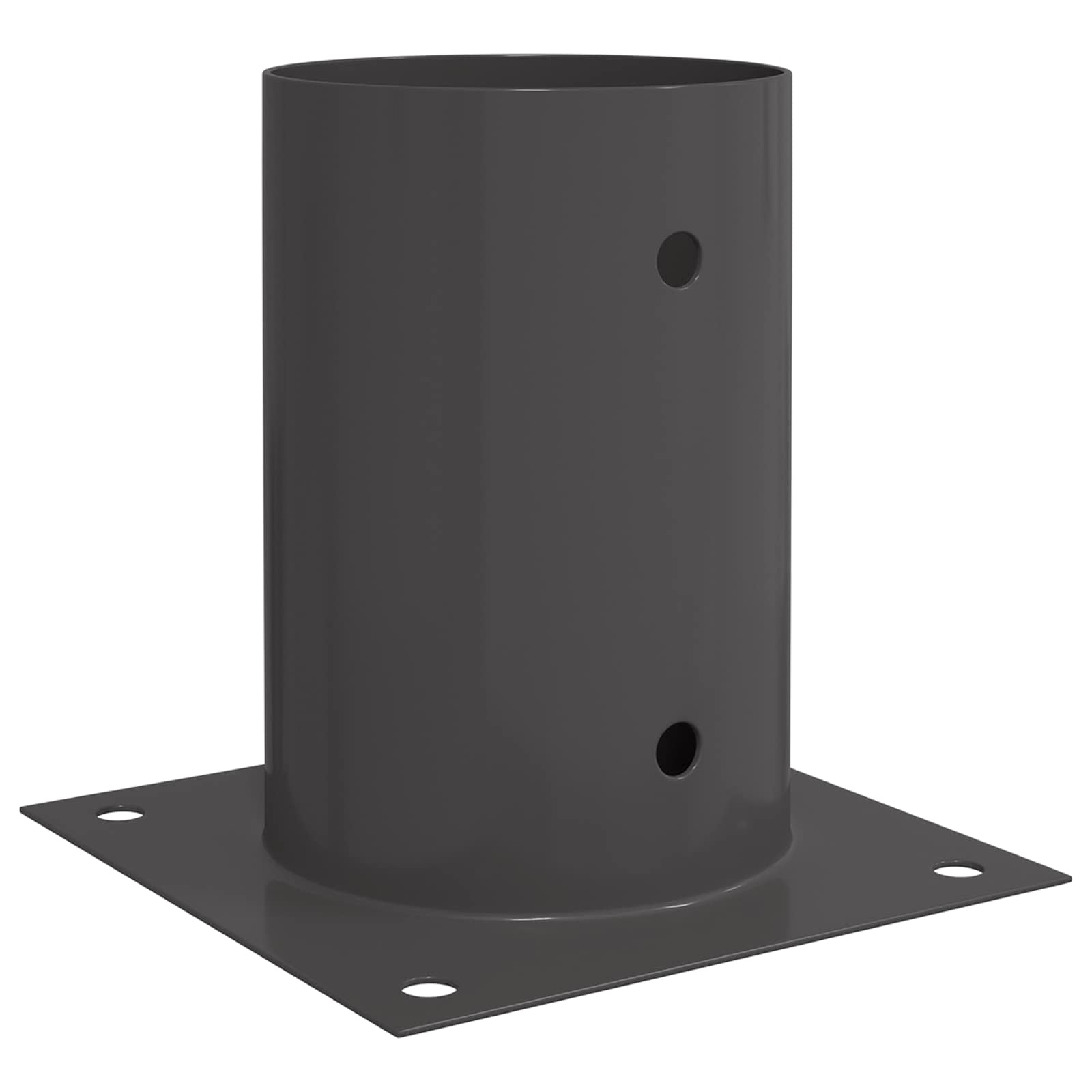 Ancora rotonda per terreno 12 pz Antracite 15 x 15 x 15 cm